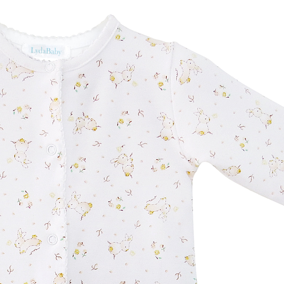 Adorable Baby Bunnies Printed Footie Pajamas - Soft Unisex Onesie for Newborns & Infants | Perfect for Nursery, Bedtime & Photo Shoots