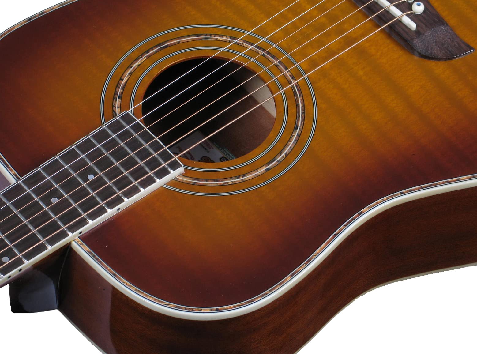 Oscar Schmidt OG1FYS-A-U 3/4 Size Dreadnought Acoustic Guitar - Flame Yellow Sunburst High Gloss Finish | Perfect for Beginners, Travel & Small Spaces