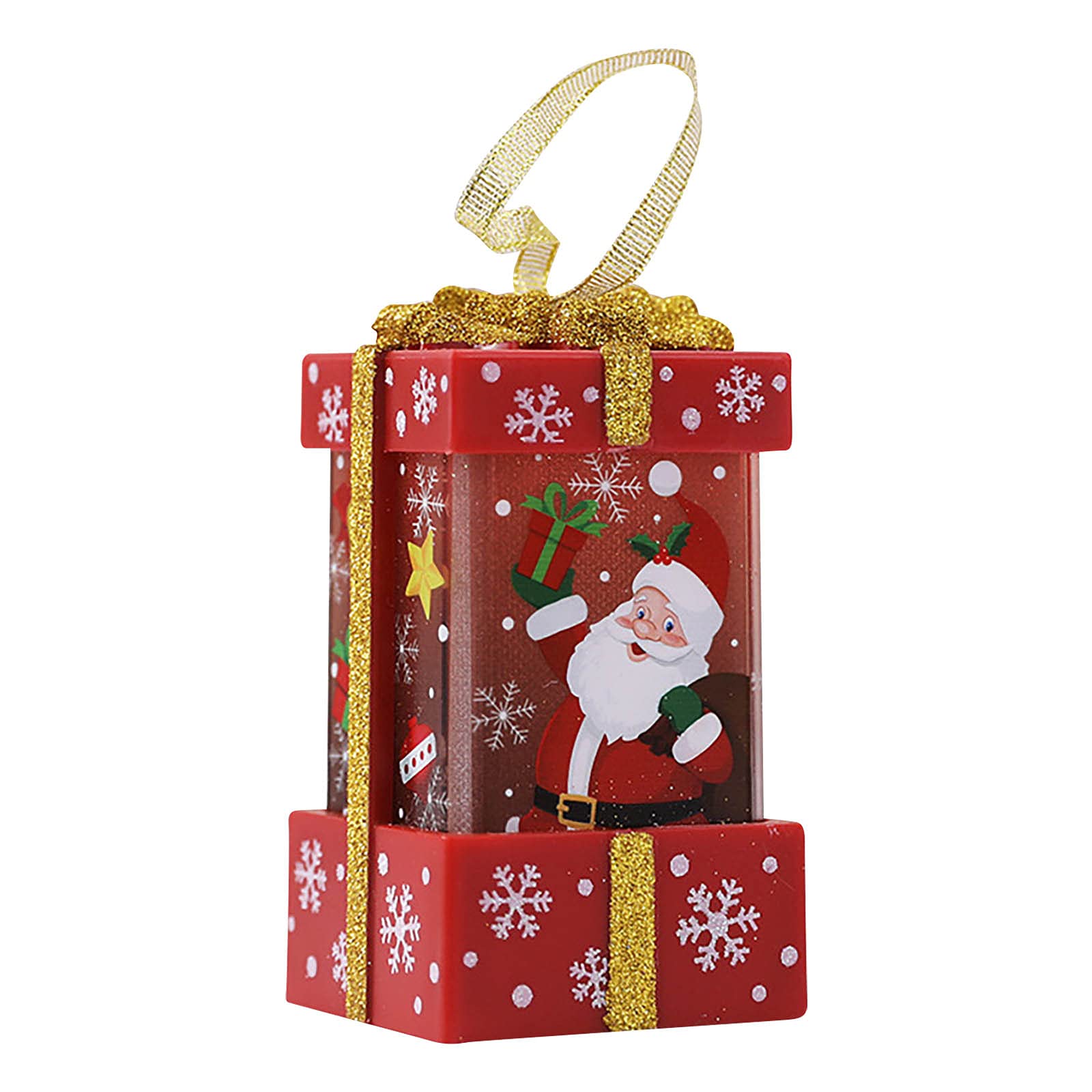 Christmas Lantern Candlestick Lamp - Battery Operated LED Night Light with Timer, Holiday Home Decor for Indoor/Outdoor Use - Perfect for Christmas, Patio, Garden, and Party Decorations