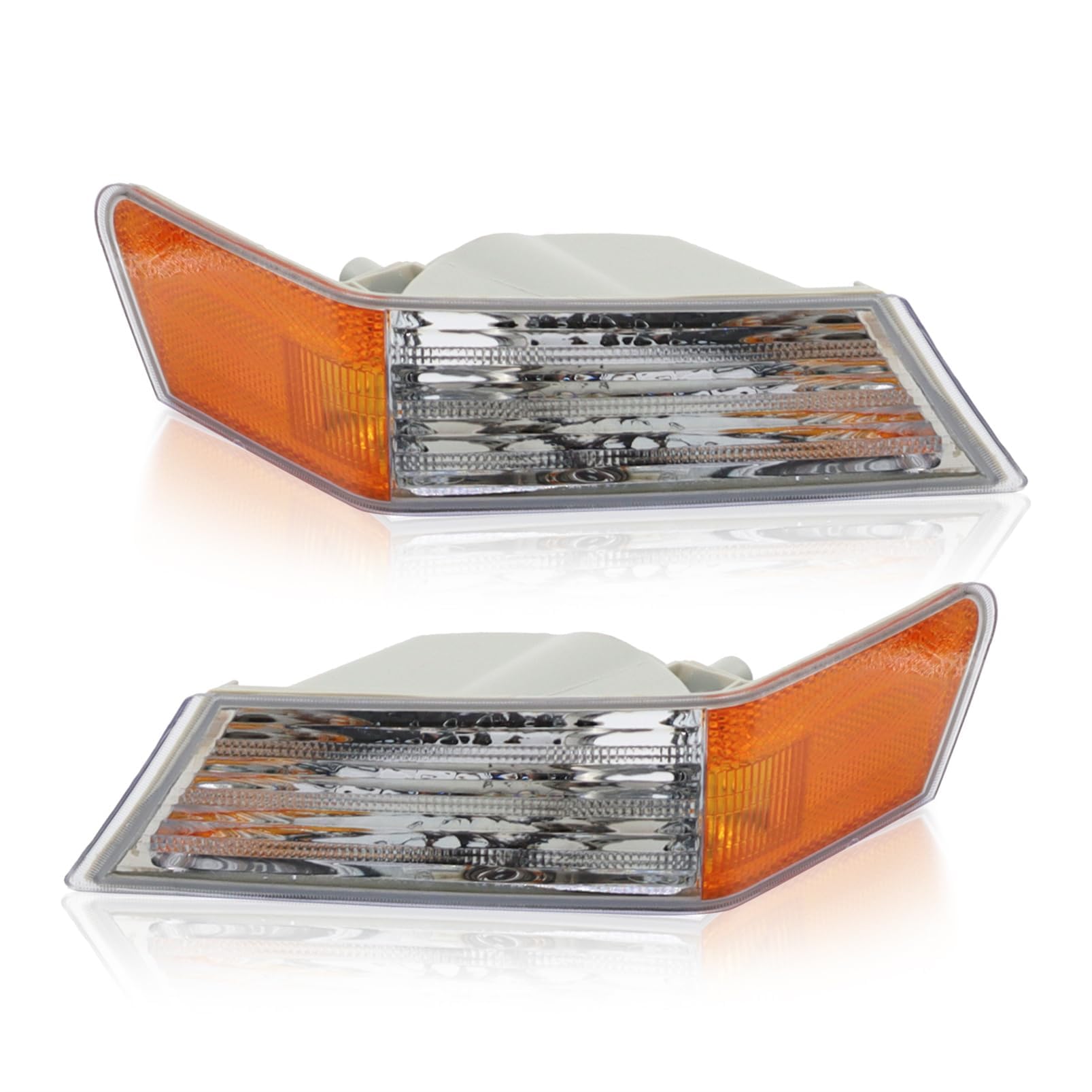 2007-2017 Jeep Patriot Replacement Front Turn Signal Lights - Compatible with Part Numbers 68004180AC, 68004181AC, CH2527102, CH2526102 - Durable Amber Lens for Enhanced Visibility & Safety - Perfect for Off-Roading, Daily Commuting & Night Driving