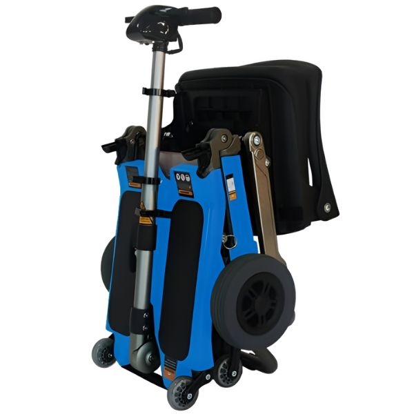 FreeRider USA Luggie Elite 4-Wheel Bariatric Foldable Travel Scooter - Heavy Duty Mobility Scooter for Adults & Seniors - Perfect for Airports, Shopping Malls & Outdoor Adventures