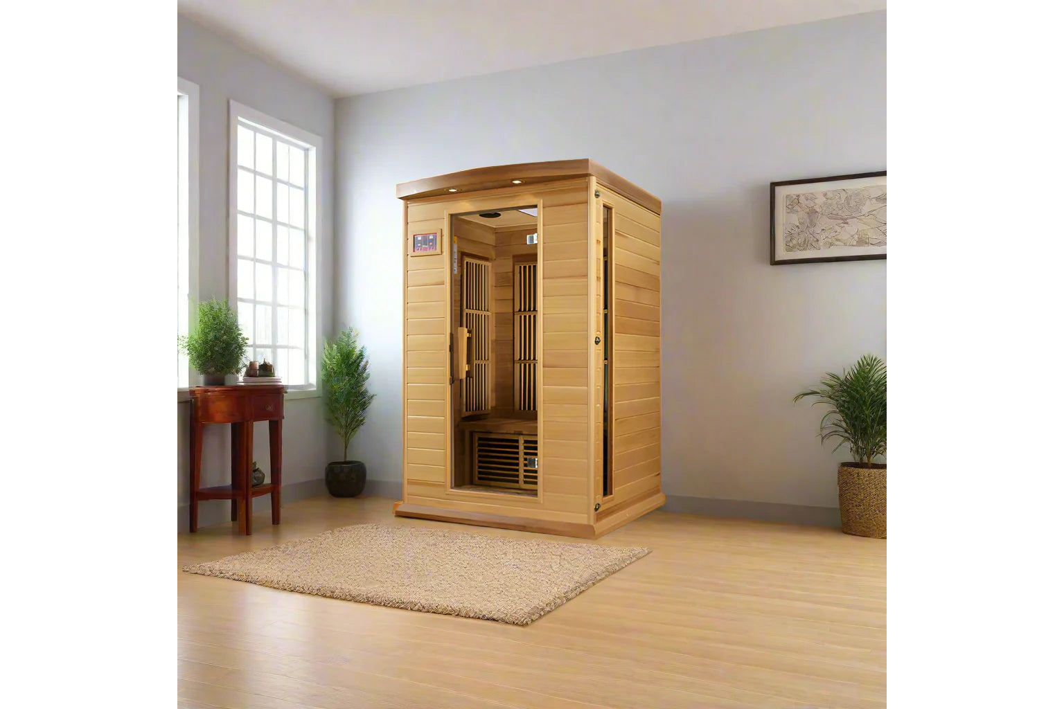 Maxxus Cholet Edition 2-Person Low EMF FAR Infrared Sauna for Home Relaxation & Detox - Perfect for Wellness & Muscle Recovery