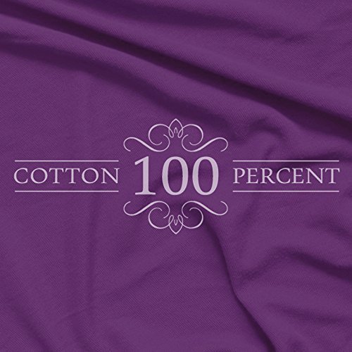 Twin XL Sheet Set - 100% Cotton Jersey Knit Breathable Cooling Bed Sheets - Deep Pocket for Dorm, Hospital & Split King Beds - Soft Comfortable Purple Sheets for Hot Sleepers & All-Season Use