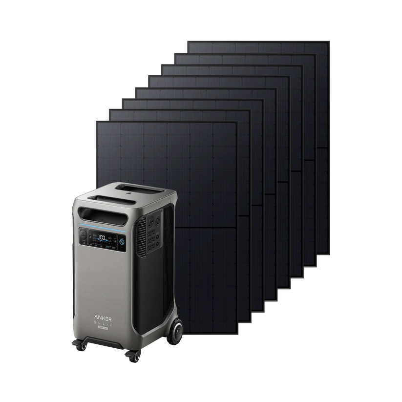 Anker SOLIX F3800 Plus 2000W Portable Power Station with 410W Solar Panels - Solar Generator for Camping, RV, Home Backup & Outdoor Adventures
