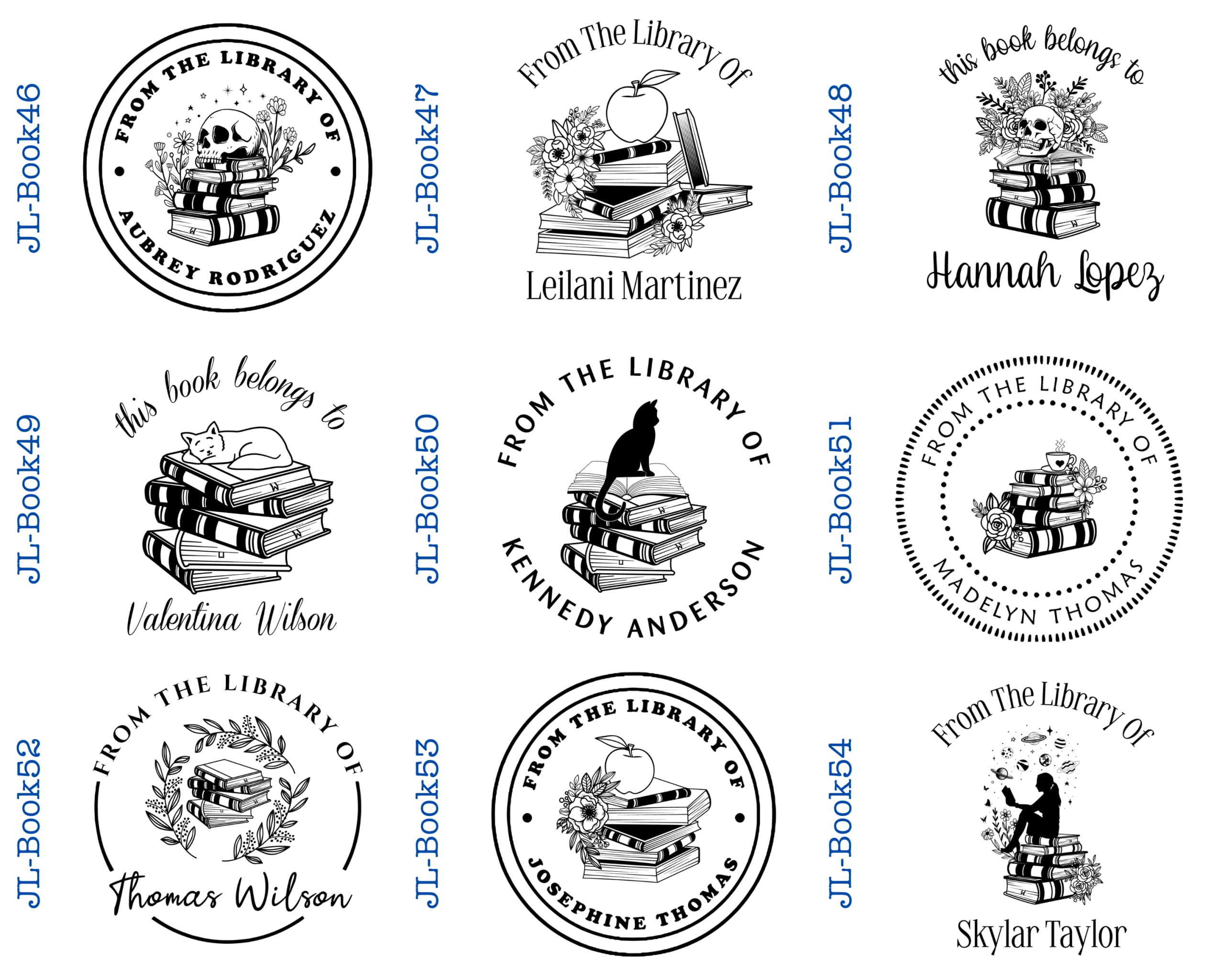 Custom Book Embosser Stamp - Personalized Library Seal with 1 5/8
