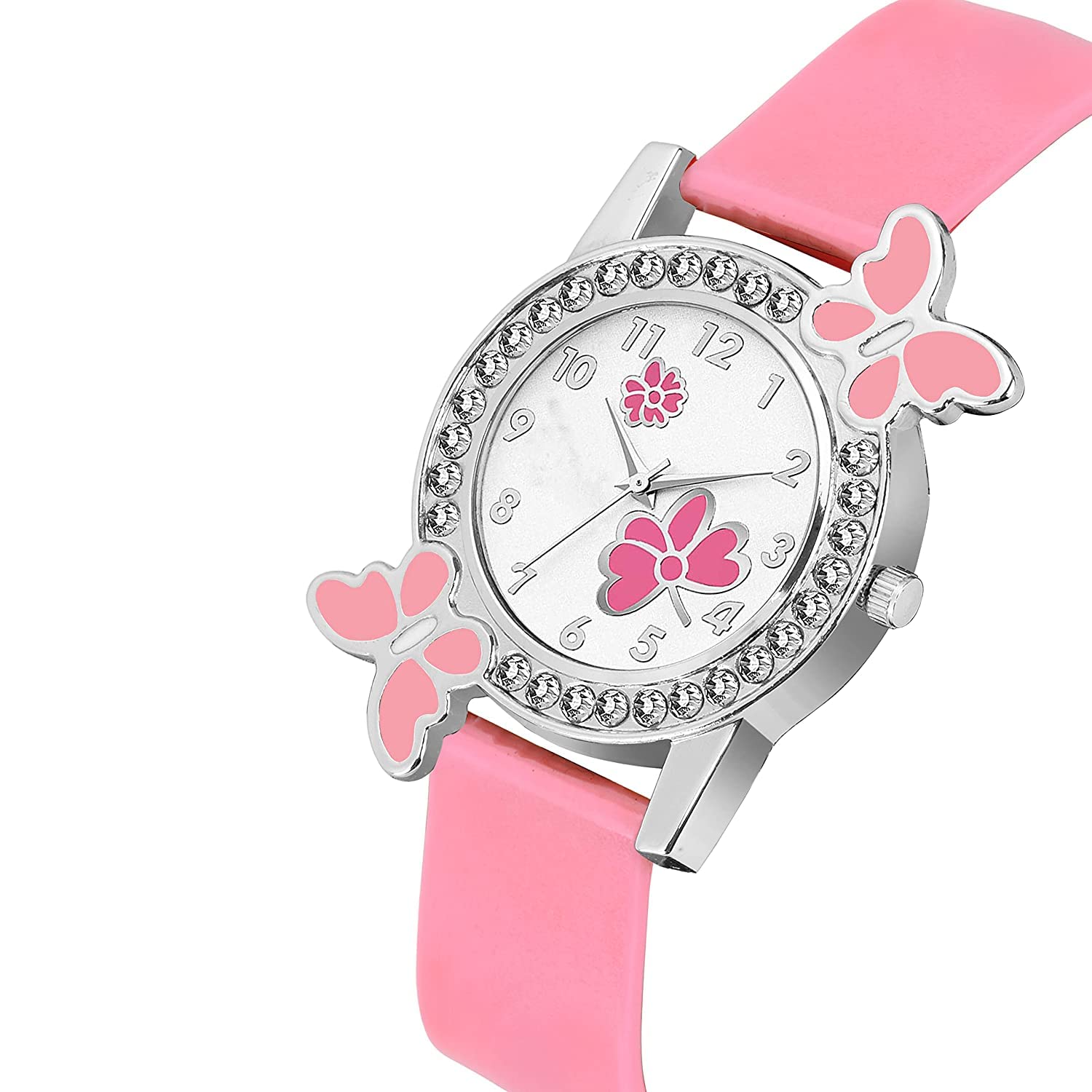 GOLDENIZE Fashion Pink & Blue Analog Digital Watch for Women & Girls - Waterproof LED Display Touch Screen Combo Pack of 2 - Perfect for School, Sports & Everyday Wear