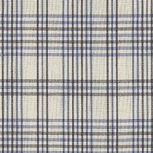 Blue and Cream Check Tartan Plaid Blanket - Soft & Cozy Throw for Home, Office, or Travel - Perfect for Sofa, Bed, and Outdoor Picnics