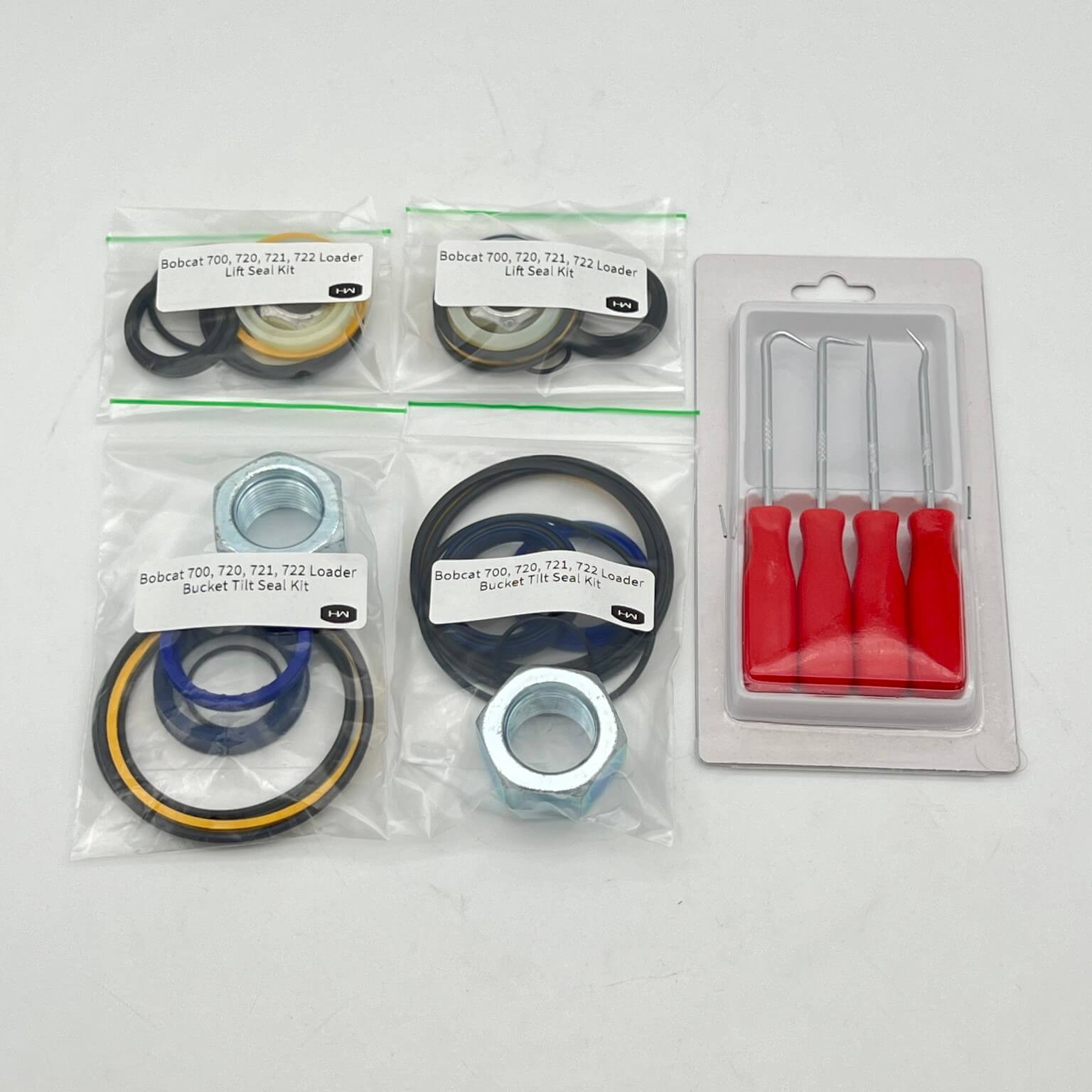 Bobcat 700 720 721 722 Complete Machine Kit with Free O-Ring Pick Set - Heavy-Duty Replacement Parts for Skid Steer Loader Maintenance & Repair