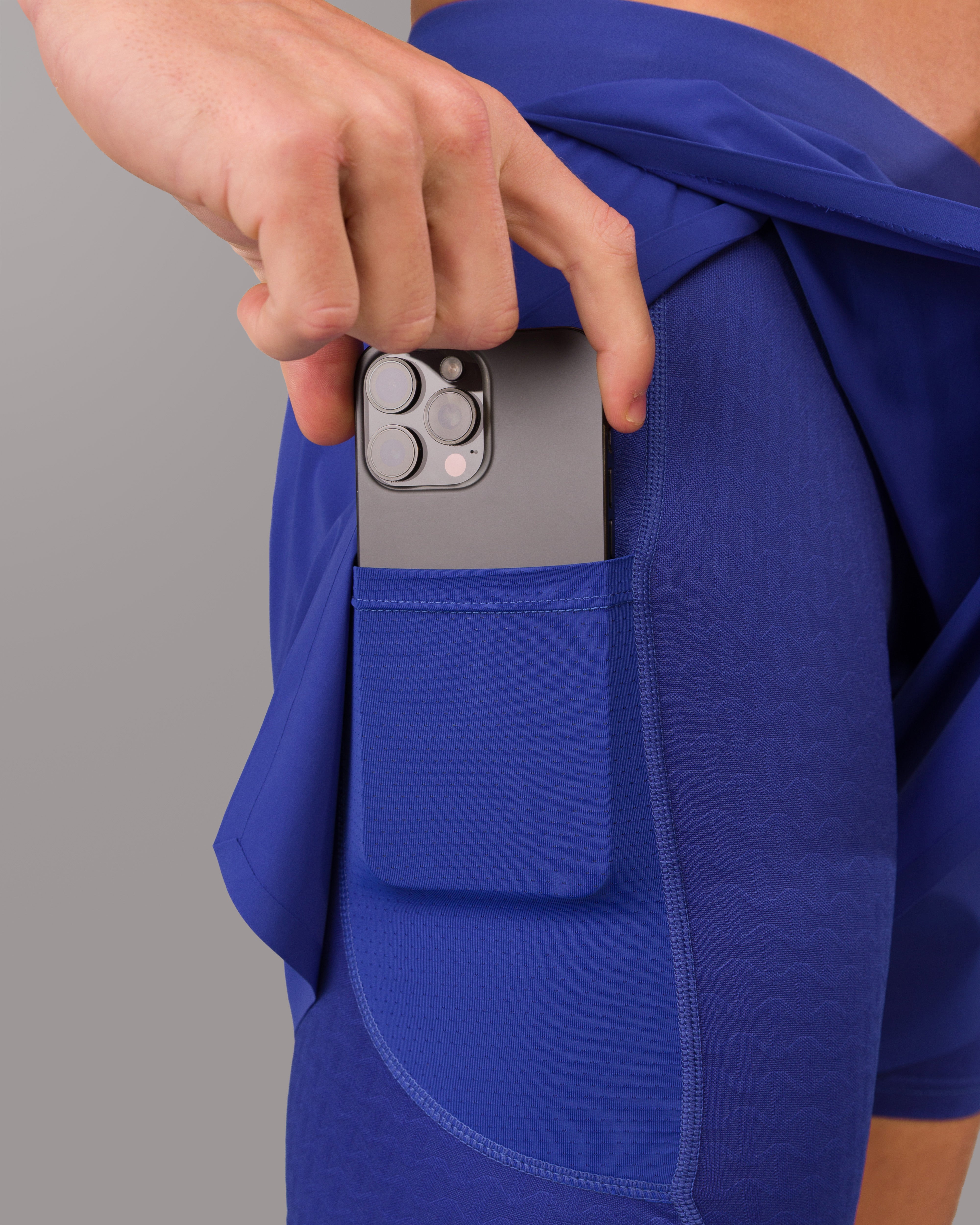 Flex Short Varsity Blue - Comfortable Athletic Shorts for Men & Women - Perfect for Running, Gym, Workout & Casual Wear