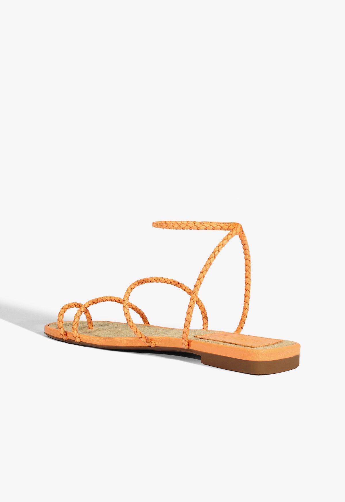 Kaya Orange Leather Flat Sandal - Women's Comfortable Summer Casual Shoes for Beach, Vacation & Everyday Wear
