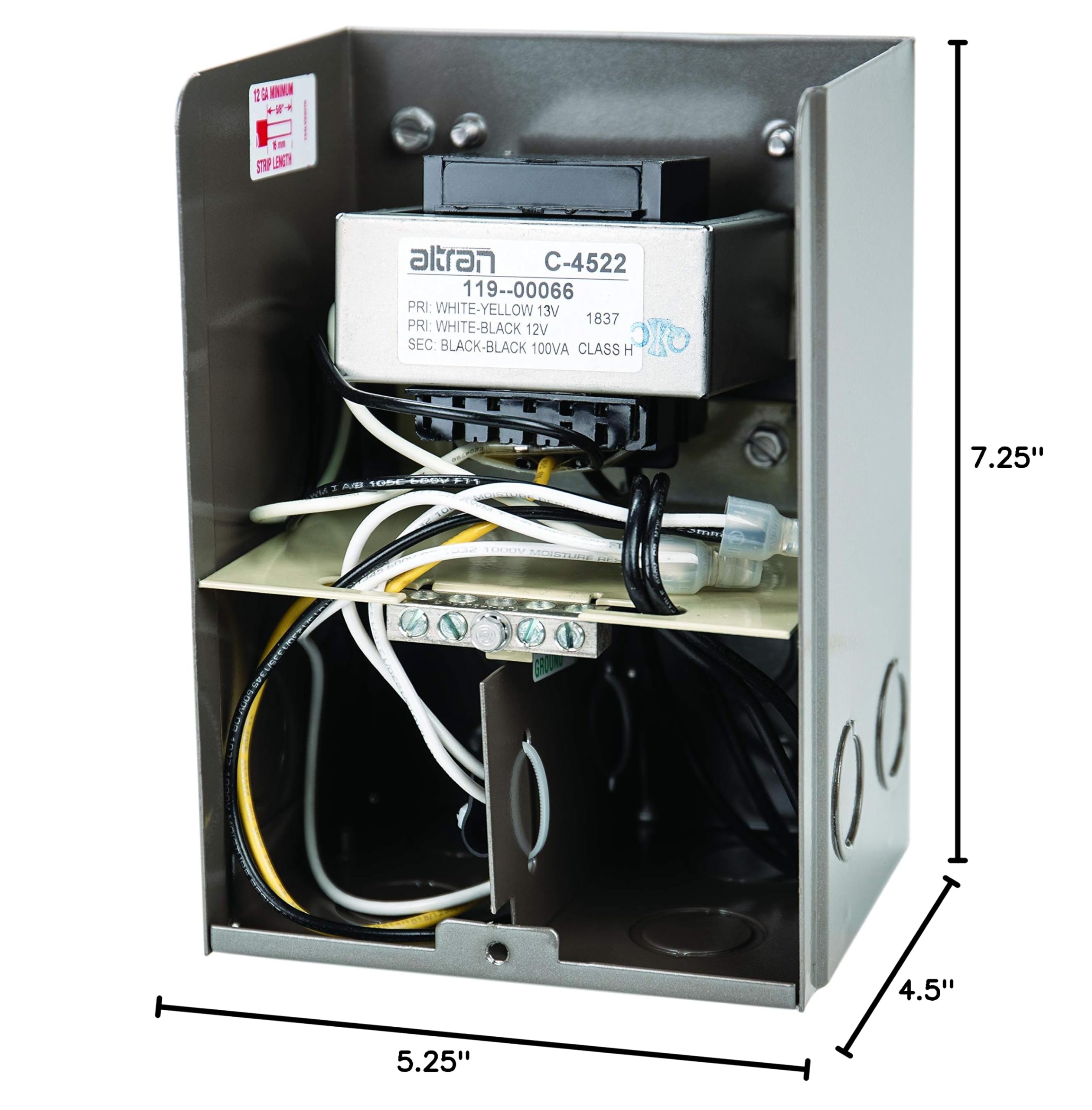 Intermatic PX100S 100W Pool Light Transformer 12V/13V/14V - Safe Power Supply for Pool Lights, Spa Lights, Submersible Fixtures & Landscape Lighting - Circuit Protection, Brown Stainless Steel - Perfect for Backyard, Garden & Outdoor Lighting Projects