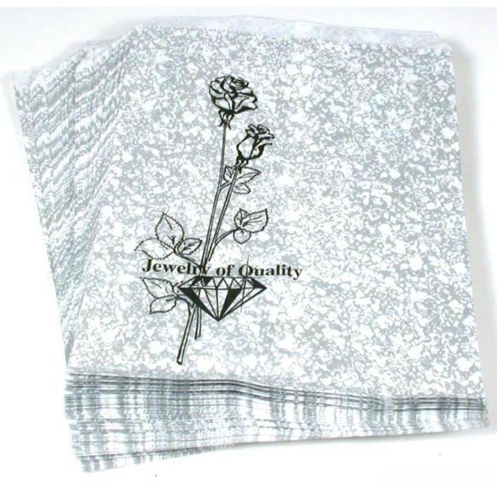 888 Display USA® - 100 Silver Paper Gift Bags 5