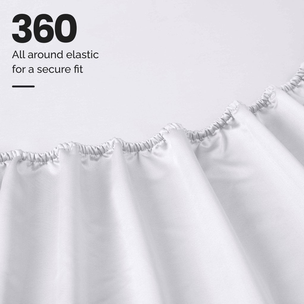 1000 Thread Count Egyptian Cotton Bed Sheet Set - Super Soft Luxury Sheets for Olympic Queen Size Bed - Perfect for Home, Hotel & Guest Room Comfort