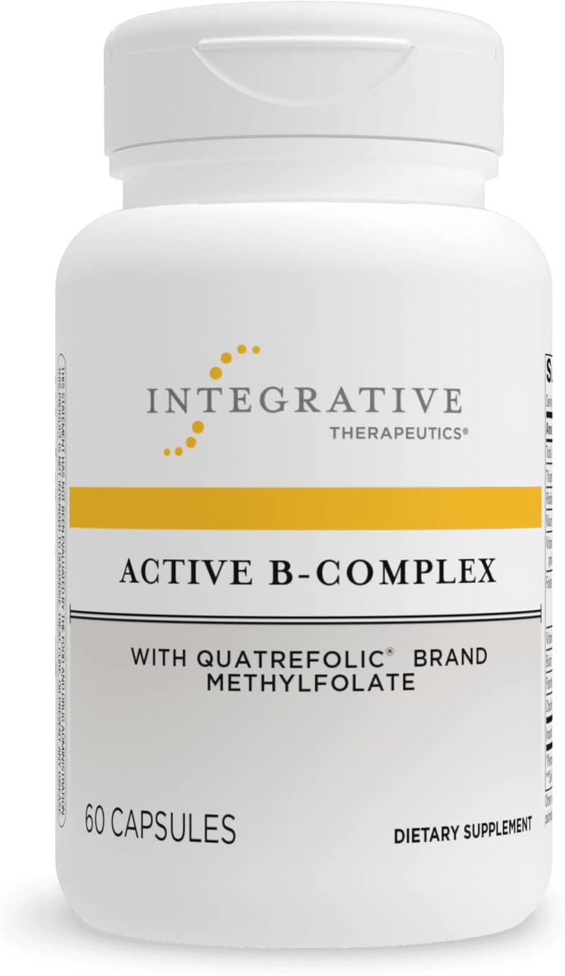 Integrative Therapeautics Active B Complex Supplement - High Potency B Vitamins for Energy, Metabolism & Stress Relief - Supports Immune Health & Brain Function - Ideal for Busy Professionals & Athletes