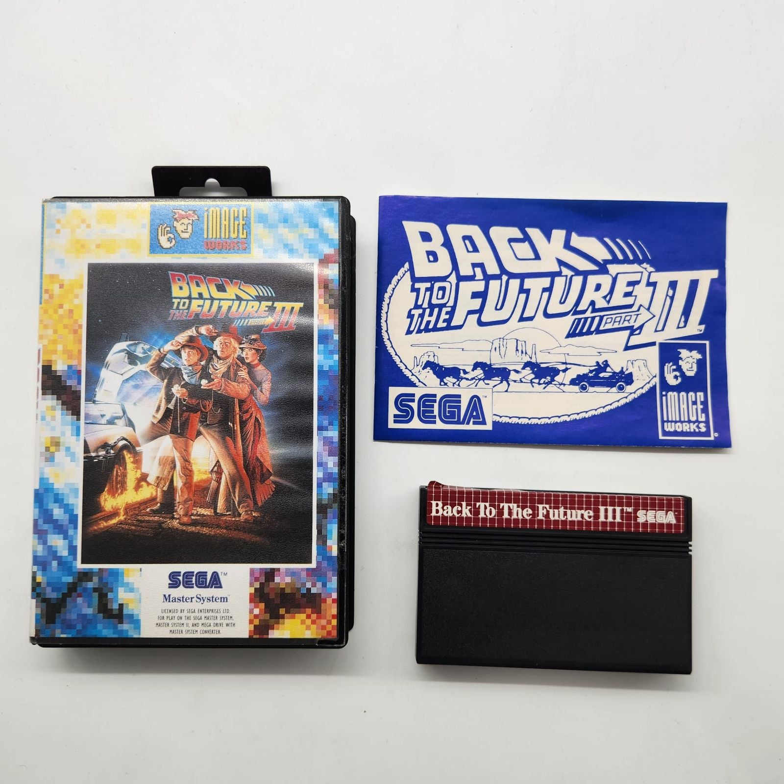 Back To The Future 3 Sega Master System Game with Manual - PAL Version | Retro Gaming Collectible for Classic Console Enthusiasts | Perfect for Nostalgic Gaming Nights and Collector's Display