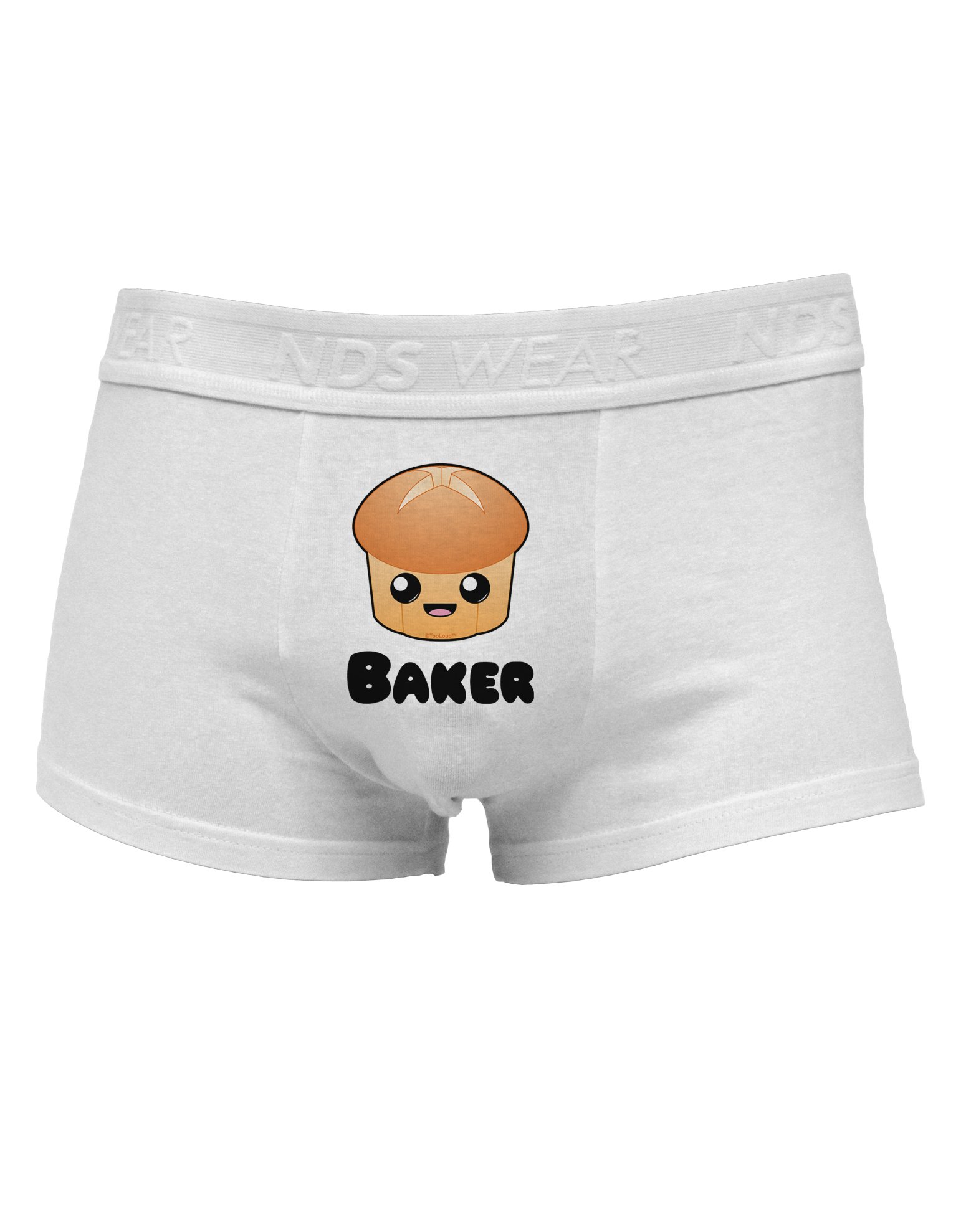 TooLoud Baker Cute Roll Men's Cotton Trunk Underwear - Soft Breathable Boxer Briefs for Everyday Comfort & Lounge Wear