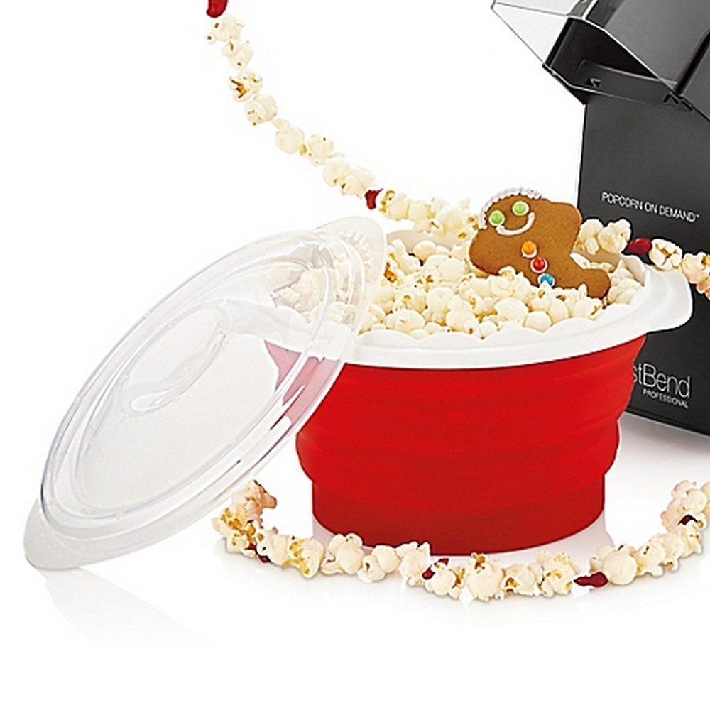 Cuisinart CTG-00-MPM Red Microwave Popcorn Maker - BPA-Free, Easy to Use & Clean - Perfect for Movie Nights, Snack Time & Family Gatherings