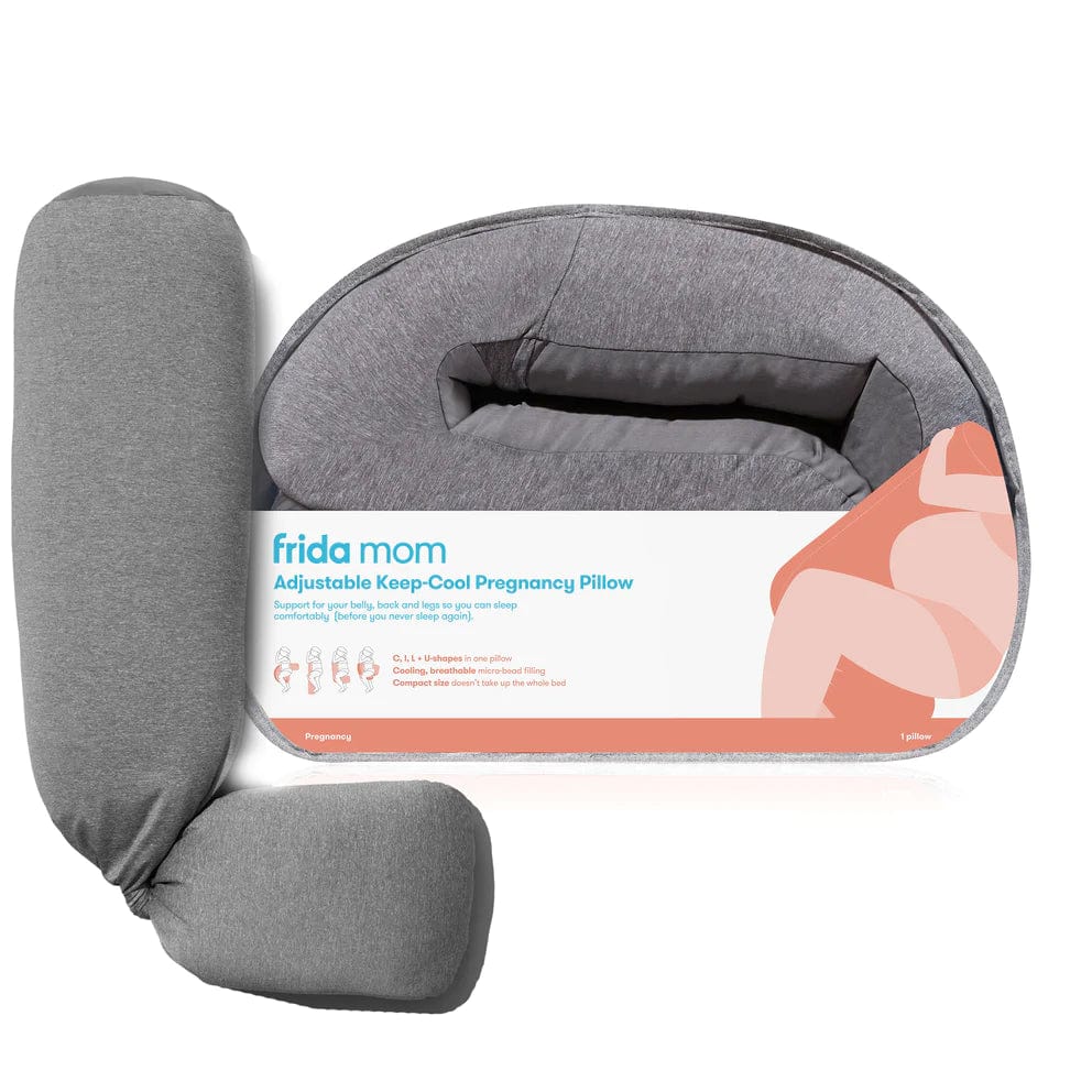 Frida Mom Adjustable Cooling Pregnancy Pillow for Back & Belly Support - Perfect for Maternity Comfort & Sleep Relief During Pregnancy