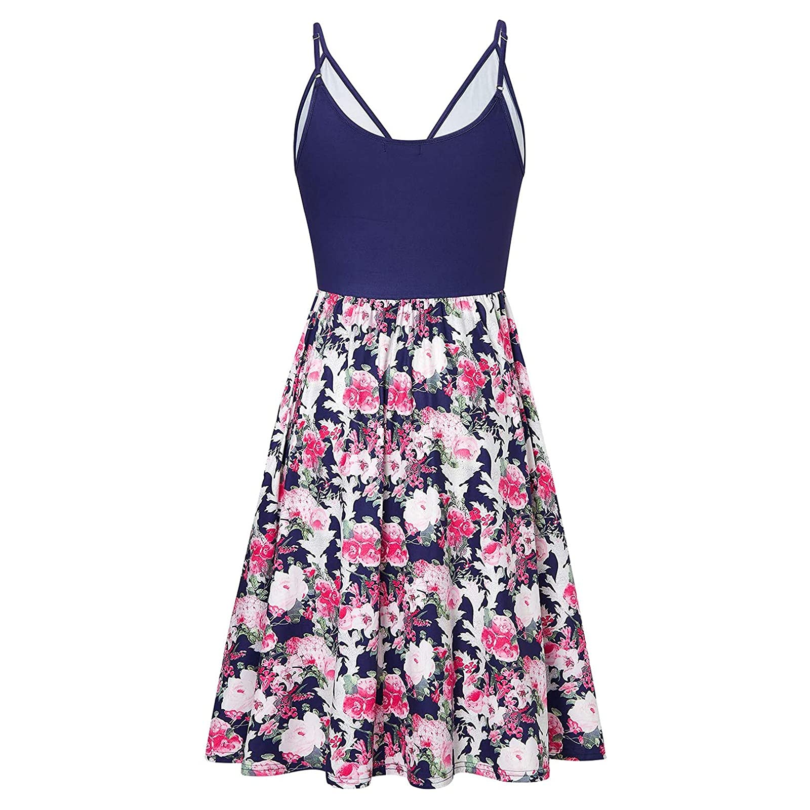 SGASY Women's Green, White & Gold Summer Dresses - Elegant Cute Dresses for Casual Outings, Beach Vacations & Date Nights