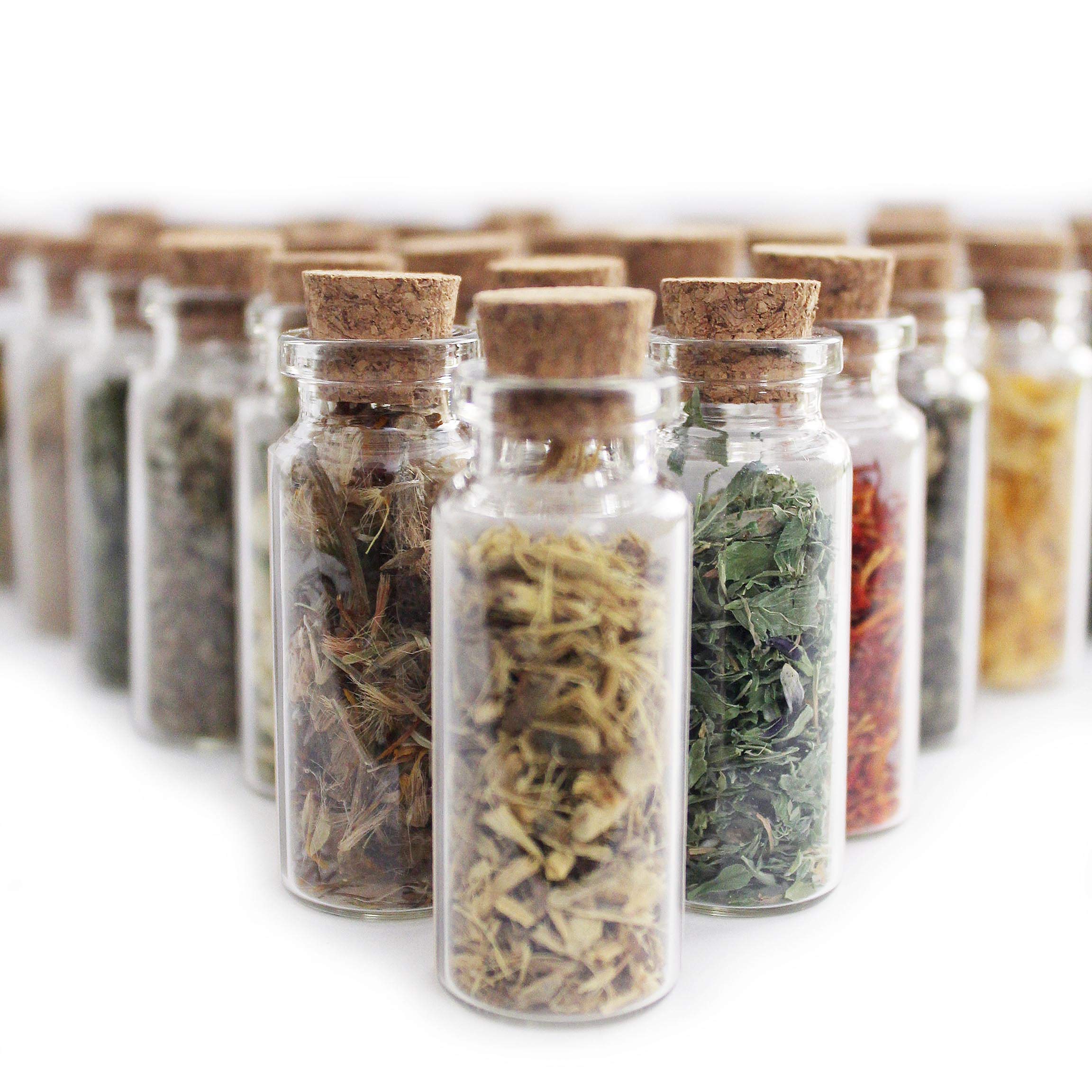 UnaLunaMoona Witchcraft Kit - Large Herbs & Crystals Set for Wicca Rituals | Includes 20 Herbs & 8 Crystals | Witch Altar Supplies for Beginners & Adults | Perfect for Spells, Meditation & Moon Ceremonies