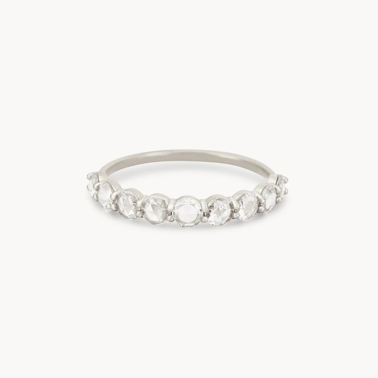 14K White Gold Large Moonglade Ring – Elegant Statement Jewelry for Weddings, Anniversaries & Special Occasions