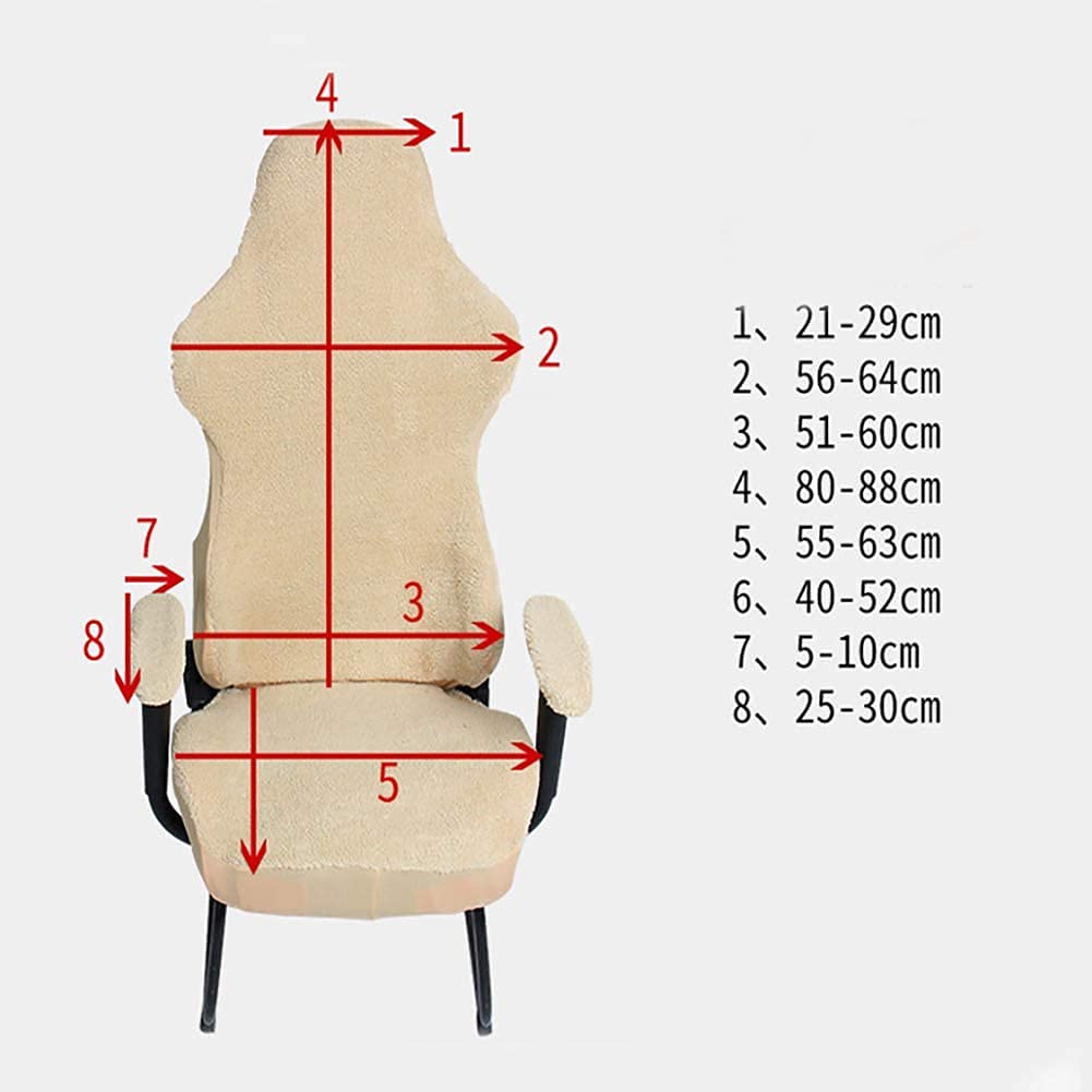 Gaming Chair Covers - Stretchable Polyester Slipcovers for Office, Computer & Swivel Chairs | Removable & Washable Armchair Protector (Chair Not Included) | Perfect for Gamers, Home Office & Workspace Protection