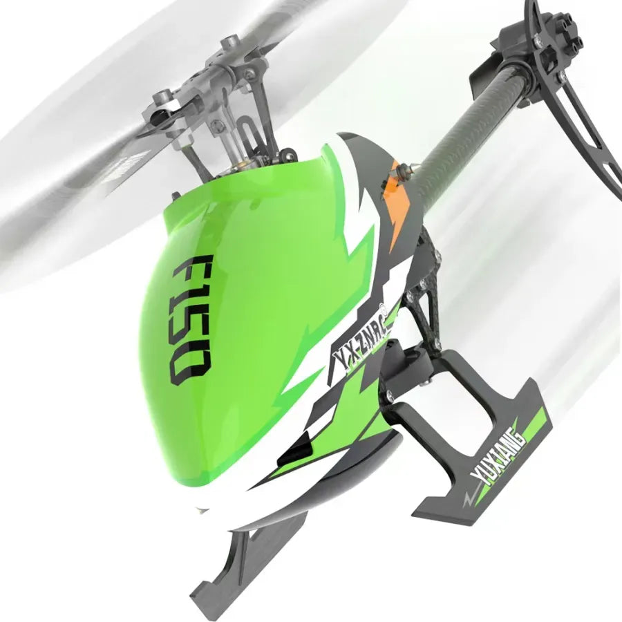 Yuxiang F150 6CH 6-Axis Gyro 3D/6G RC Helicopter with Dual Brushless Direct Drive Motor - Flybarless Design for Indoor/Outdoor Aerial Stunts & Beginner Pilots
