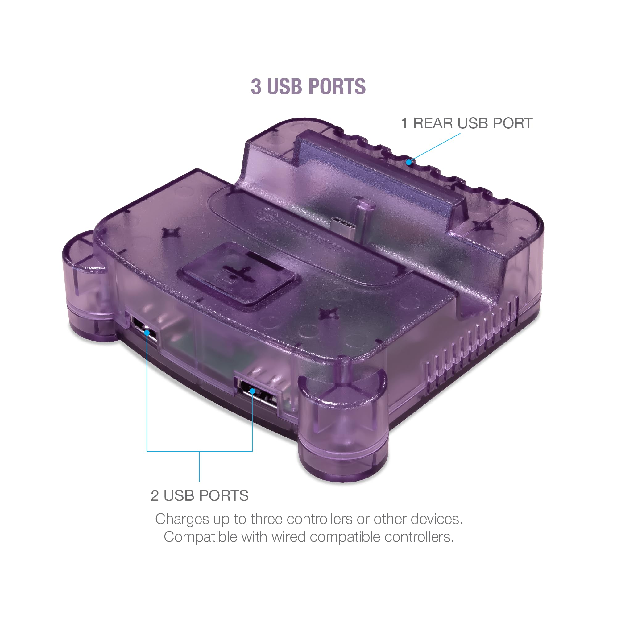 Hyperkin RetroN S64 Console Dock for Nintendo Switch - Purple | Classic Gaming Adapter | Perfect for Retro Gaming Enthusiasts & Switch Players