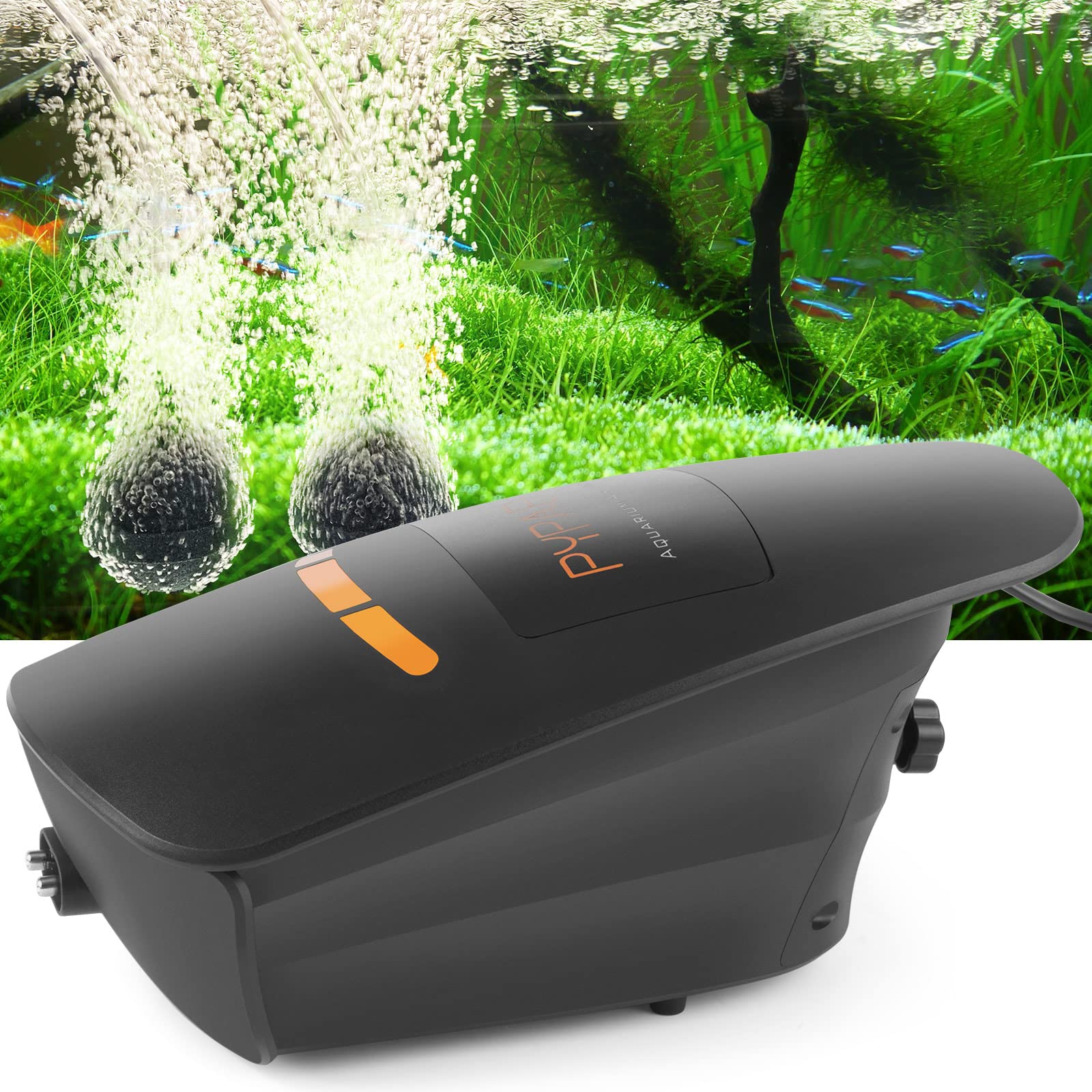 400GPH High Power Aquarium Air Pump - Ultra Quiet Large Volume Fish Tank Oxygen Pump for Hydroponics, Ponds, Aquaculture | Perfect for Home Aquariums, Fish Farms & Hydroponic Gardens