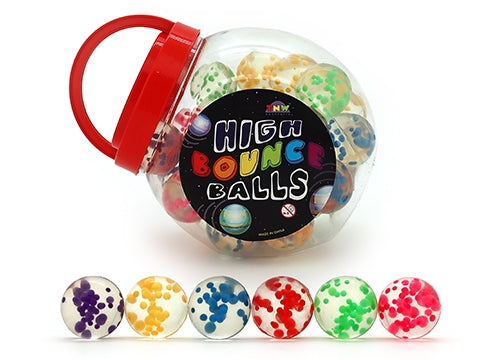 45mm High Bounce Pearl Bead Stress Balls - Fun Sensory Toys for Kids & Adults - Perfect for Anxiety Relief, Office Stress, Classroom Focus and Party Favors