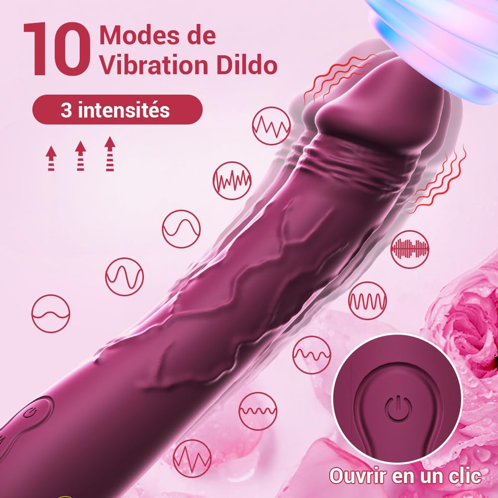 MEILEML Realistic Vibrating Sex Toys for Women & Men - 10 Powerful Modes, Clitoral Stimulator, Couples Adult Toys for Enhanced Pleasure | Perfect for Romantic Nights & Solo Play