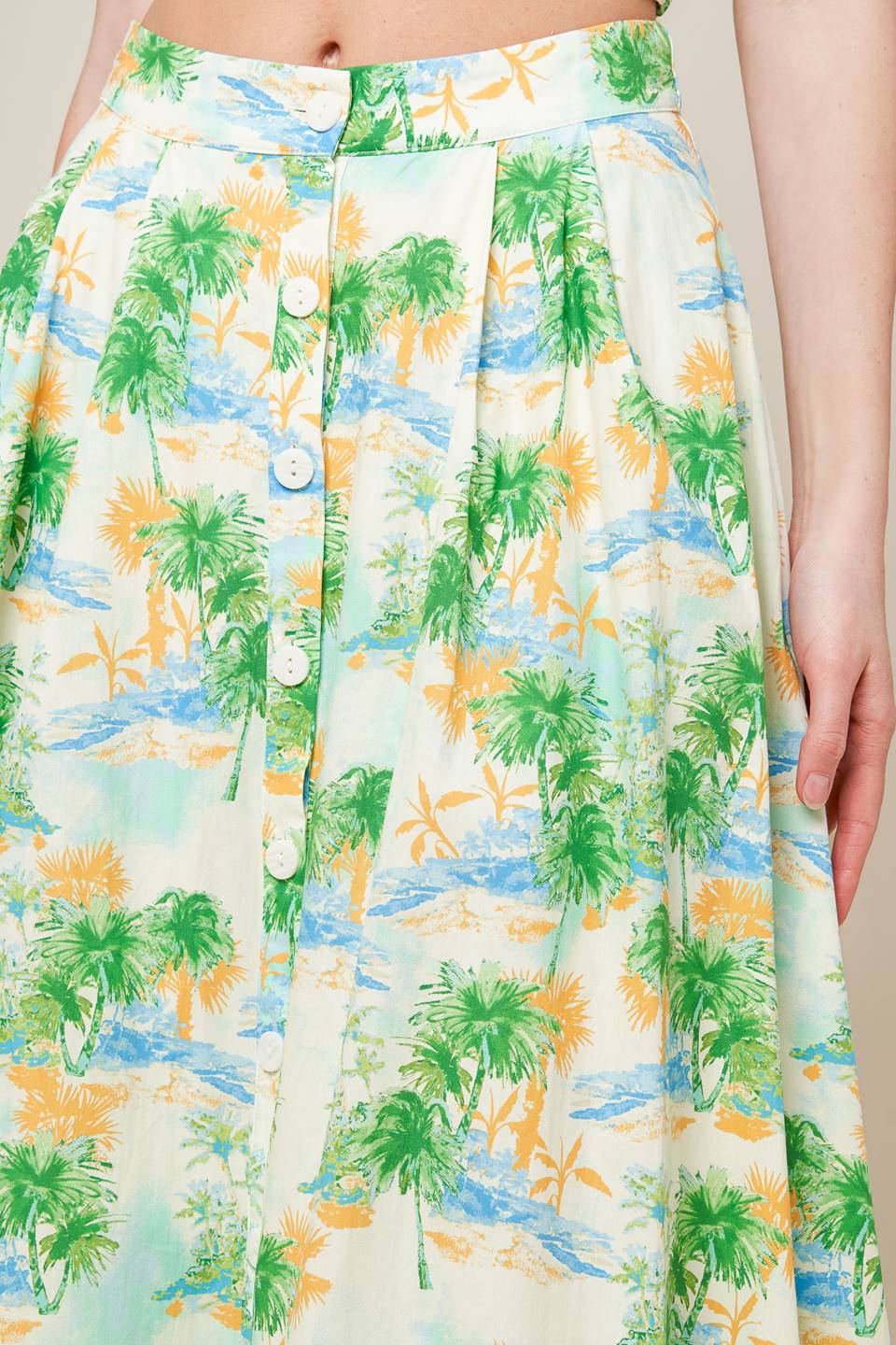 Stylish Green Top & Skirt Set for Women - Perfect for Casual Outings & Summer Fashion