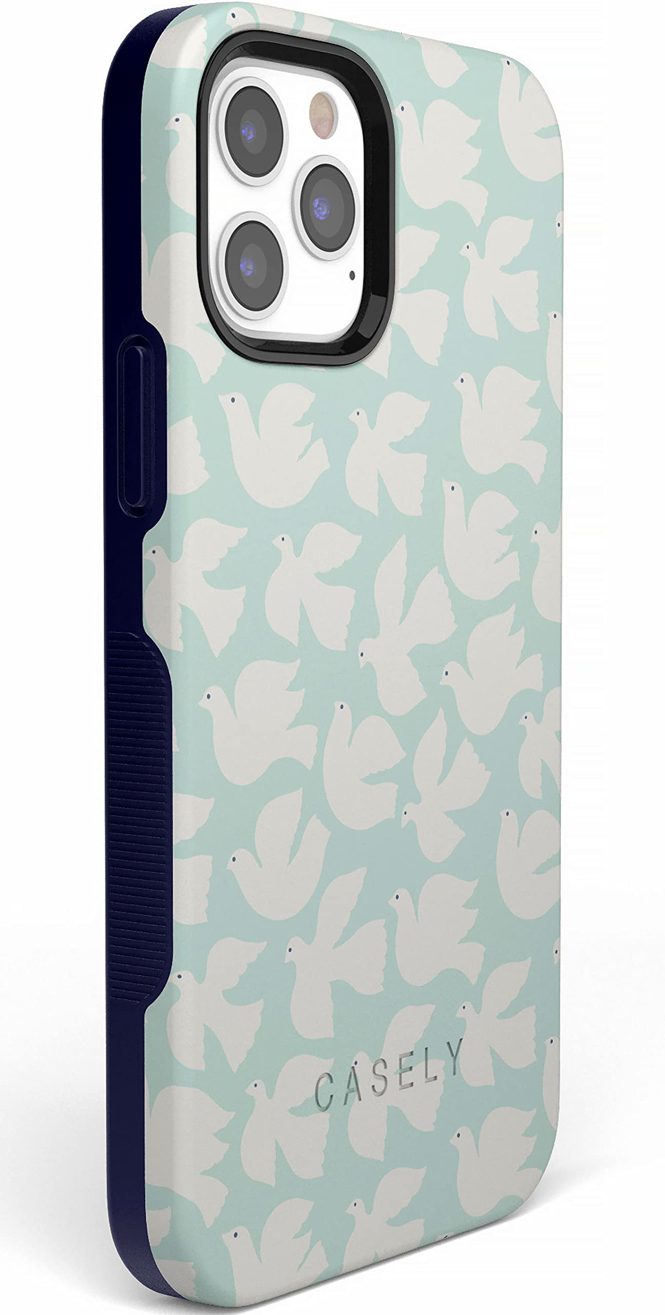 Casely iPhone 11 Pro Max Case - Premium Protective Cover with Love Birds & White Doves Design | Slim Fit, Shockproof, Scratch Resistant | Perfect for Everyday Use, Travel & Gift Giving