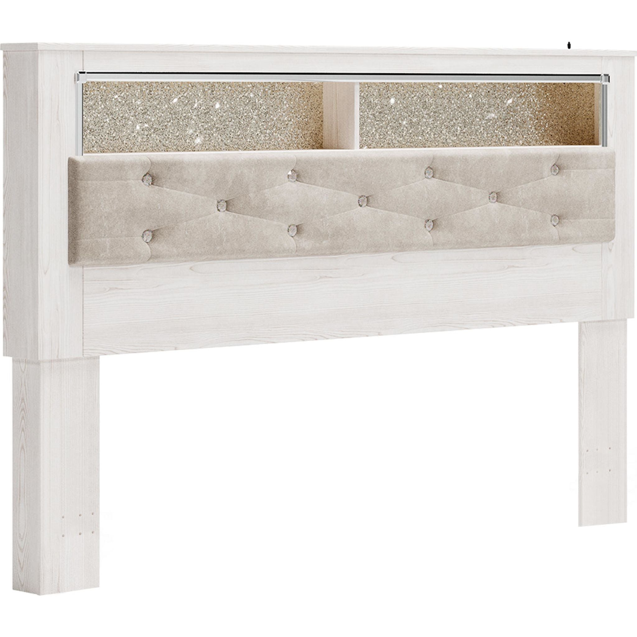 Altyra King Size Upholstered Headboard - White - Modern Bedroom Decor for Master Bedroom & Guest Room