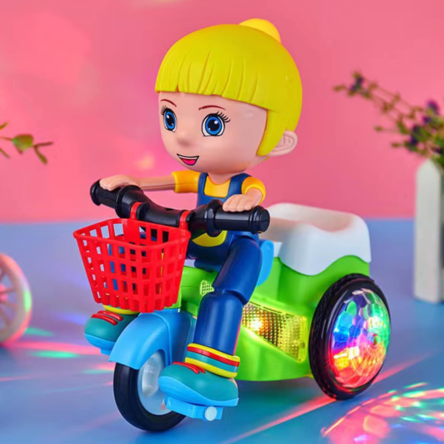 **Stunt Tricycles for Kids - Push Pull Toys for Toddlers Age 2+ | Cool Pre-K Tricycle Ride-On Toy | Birthday Gifts for Boys & Girls | Outdoor Play & Backyard Fun**