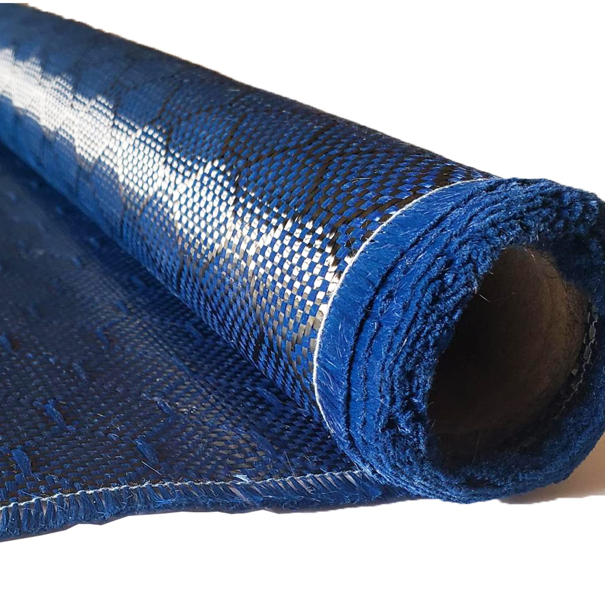 KARBXON 1 Meter Wide (39.8 in) Carbon Fiber Beehive Weave Fabric - Blue 3K 240g/meter - 5 ft to 10 ft Rolls - Advanced Tech Fiber Cloth for Repair, DIY Projects, Automotive & Marine Applications