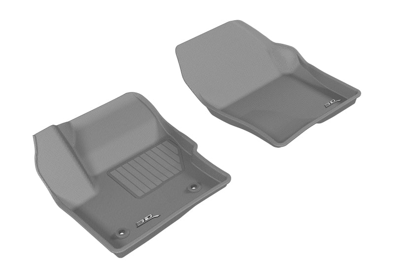 3D MAXpider Custom Fit Floor Mats for 2015-2016 Lincoln MKC Kagu Series - 1st Row All-Weather Protection, Gray Car Mats - Perfect for Daily Commute & Road Trips