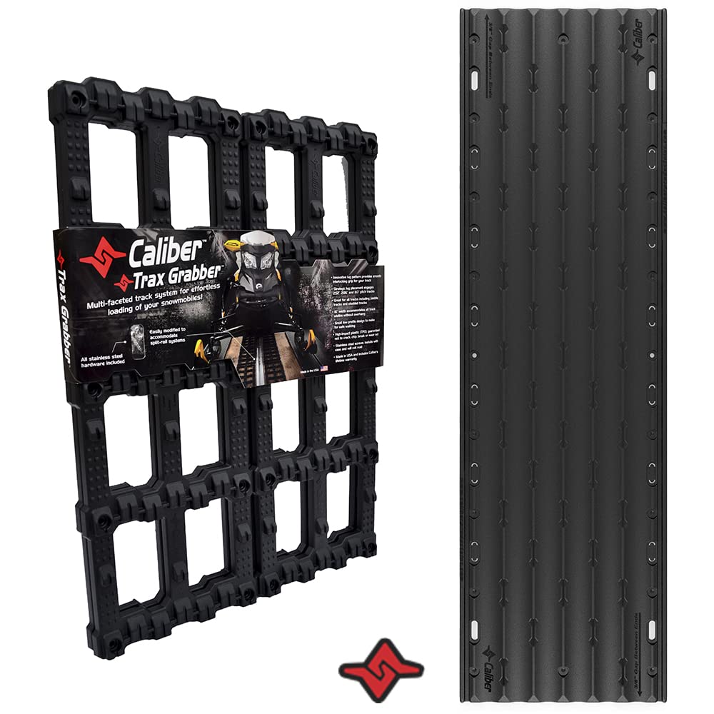 Caliber Bundle with Trax Grabber Ramp Traction 2-Piece Set & LowPro Glides Standard Width 4-Piece Set (23060 & 13373) - Perfect for Snowboarders, Skiers & Outdoor Enthusiasts