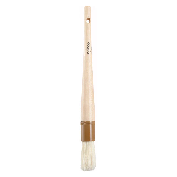 Winco 1 Round Pastry Brush WFB 10R - Professional Baking Tool for Glazing, Buttering & Oil Brushing - Perfect for Cakes, Pies, Bread & Pastries