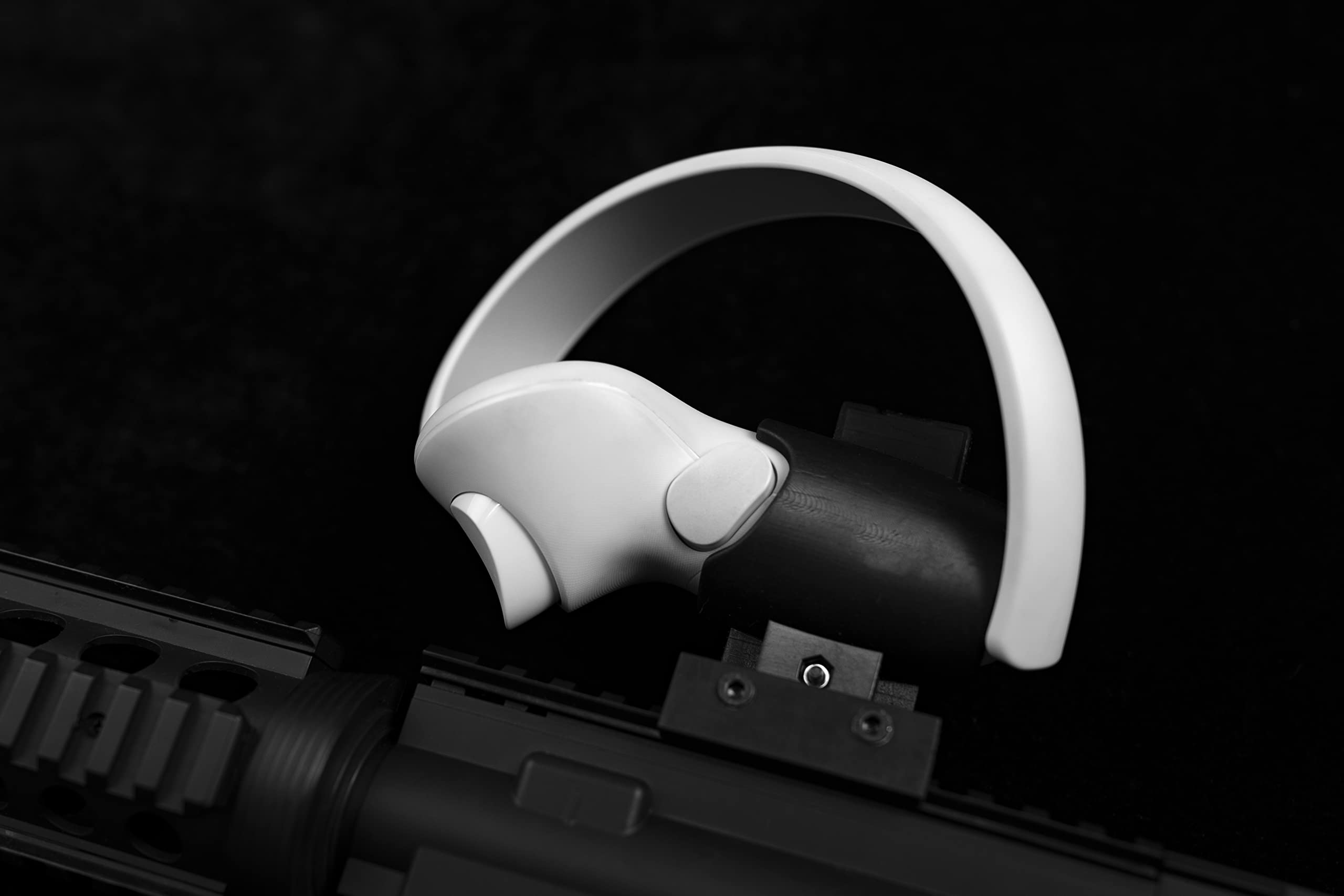 Aokicase VR Controller Accessories for Meta Quest 2 - Pistol Grip for FPS Games | Enhanced Shooting Experience | Compatible with Meta Quest 2 Accessories (Black, M4 Style) | Perfect for First-Person Shooter Games, Virtual Reality Combat & Immersive Gaming Experience