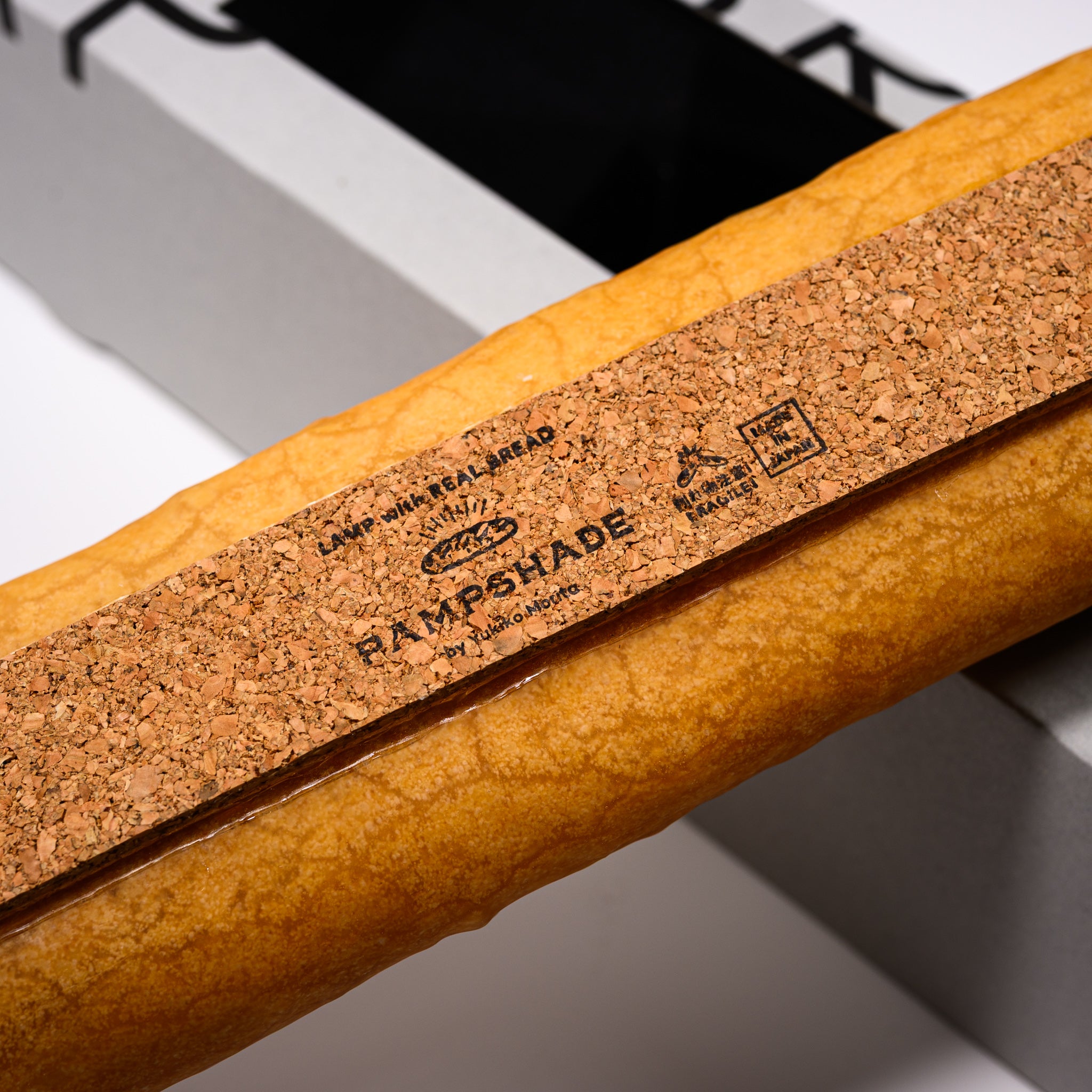 PAMPSHADE Real Bread Lamp - Baguette Style Art Light by Yukiko Morita | Unique Home Decor for Kitchen, Bakery & Cozy Living Spaces