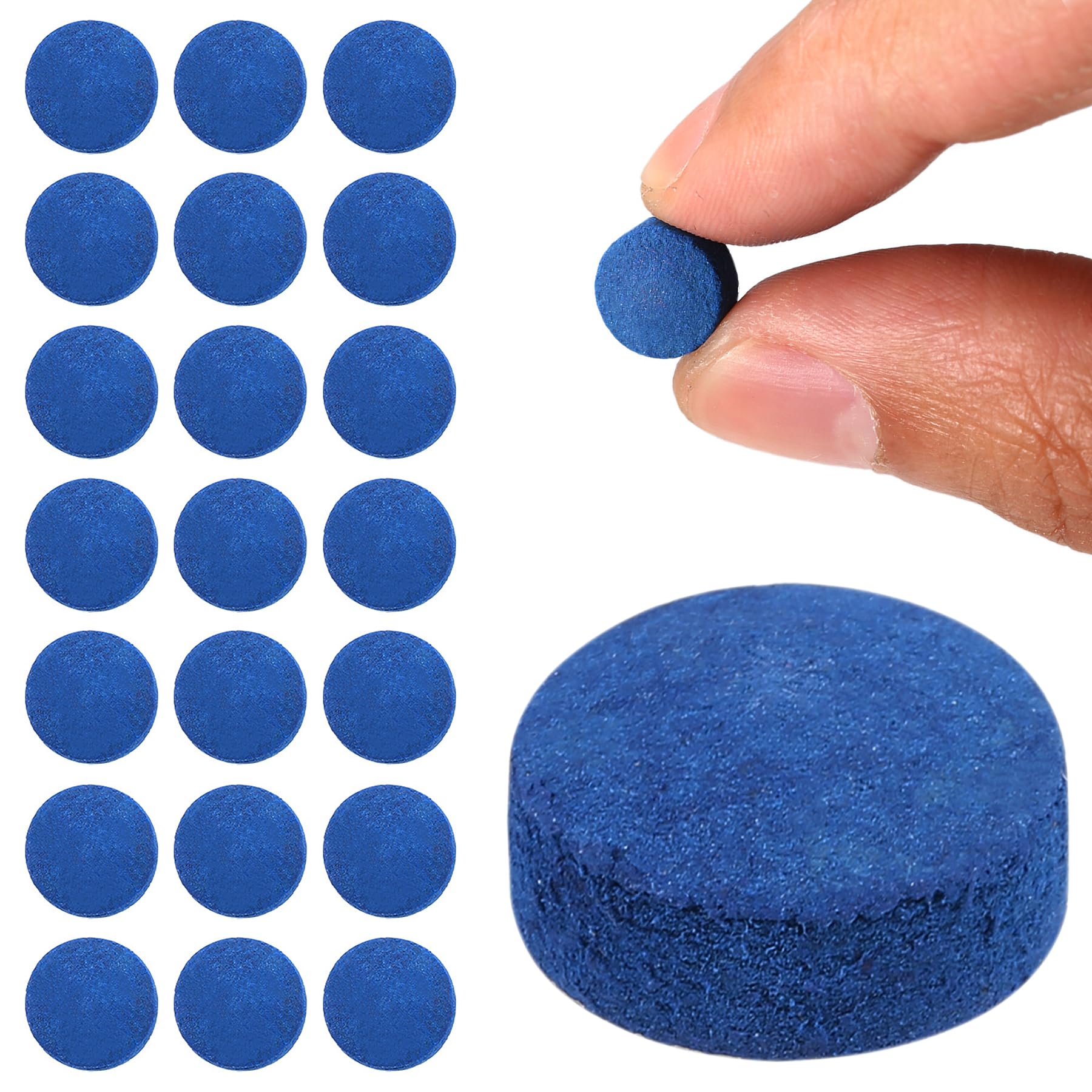 25 Pieces Pool Cue Tips - 13mm Precision Billiard Stick Tips for Enhanced Play & Performance - Perfect for Pool & Snooker Players - Includes Storage Box for Easy Organization