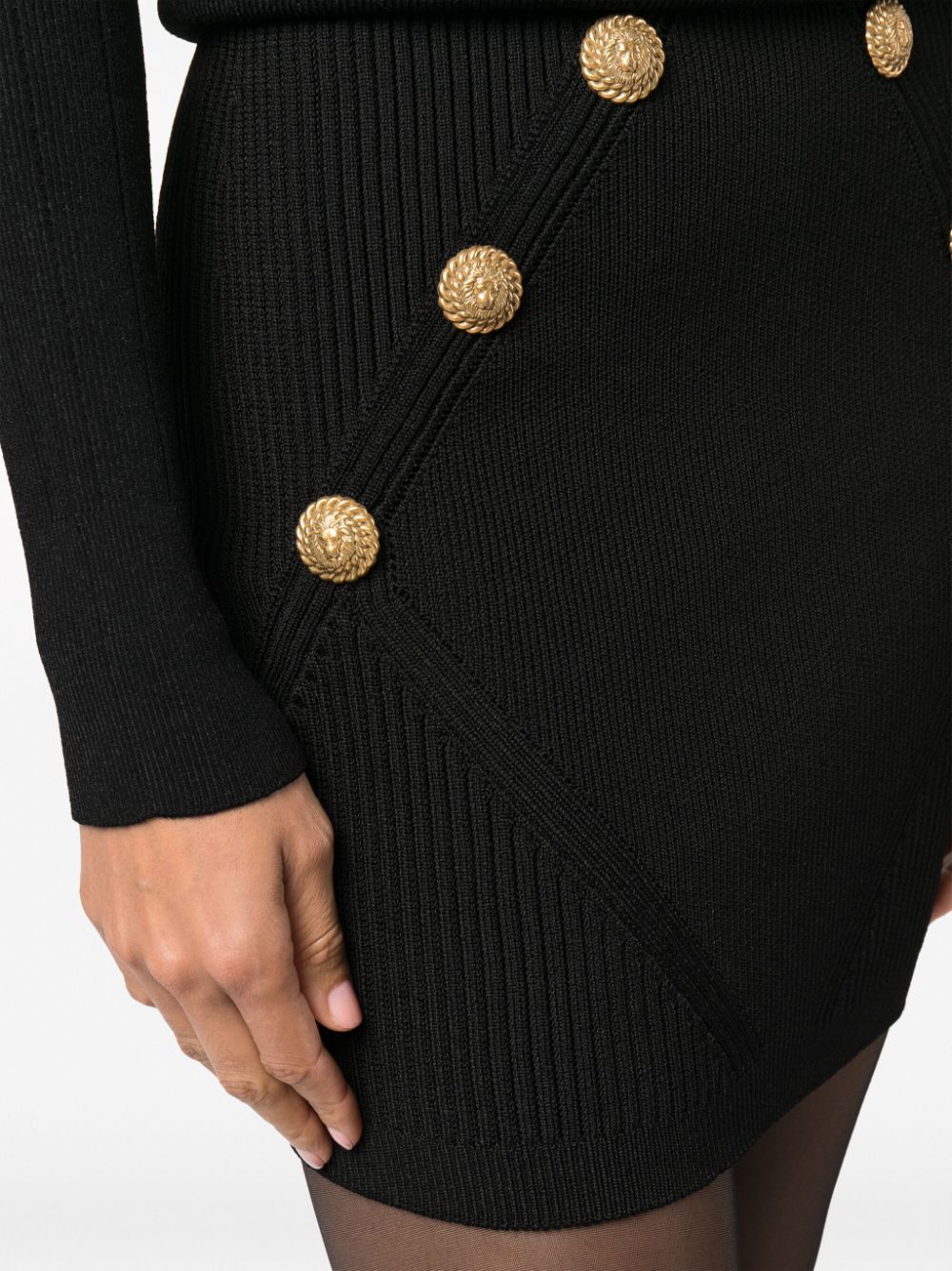 Balmain Black Skirts for Women | High-Quality Designer Skirts | Perfect for Parties, Work & Evening Events