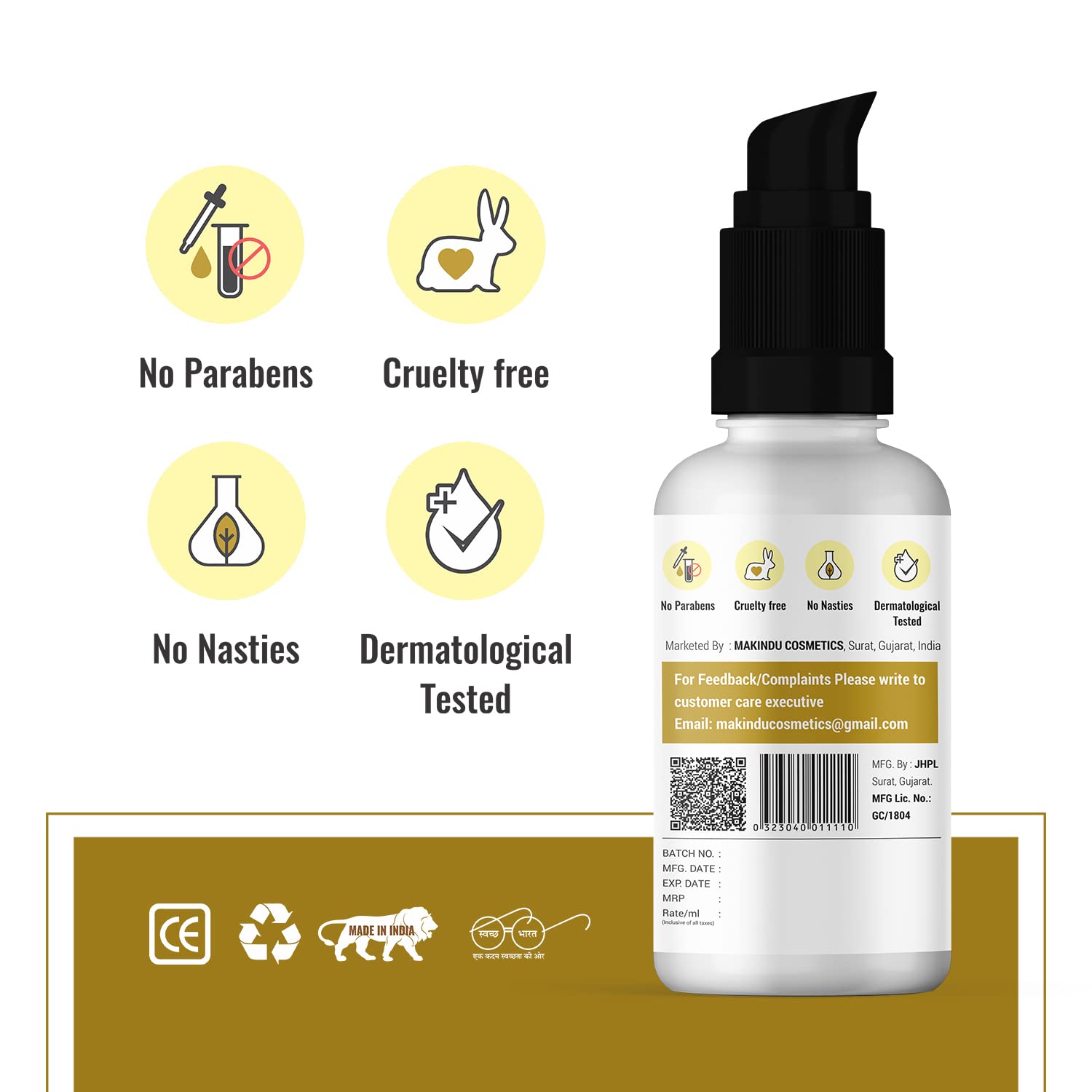 MAKINDU Vitamin C Face Care Kit - Brightening Face Wash (150ml) & Collagen Boosting Serum (30ml) | Glowing, Soft & Supple Skin | Anti-Aging Skincare Set | Perfect for Morning & Night Routine, Travel Skincare Essentials