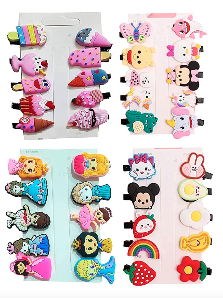 10 Pcs Mermaid Hair Clips Set for Girls - Princess Hair Barrettes for Toddlers & Kids - Cute Hair Accessories for School, Party & Daily Use