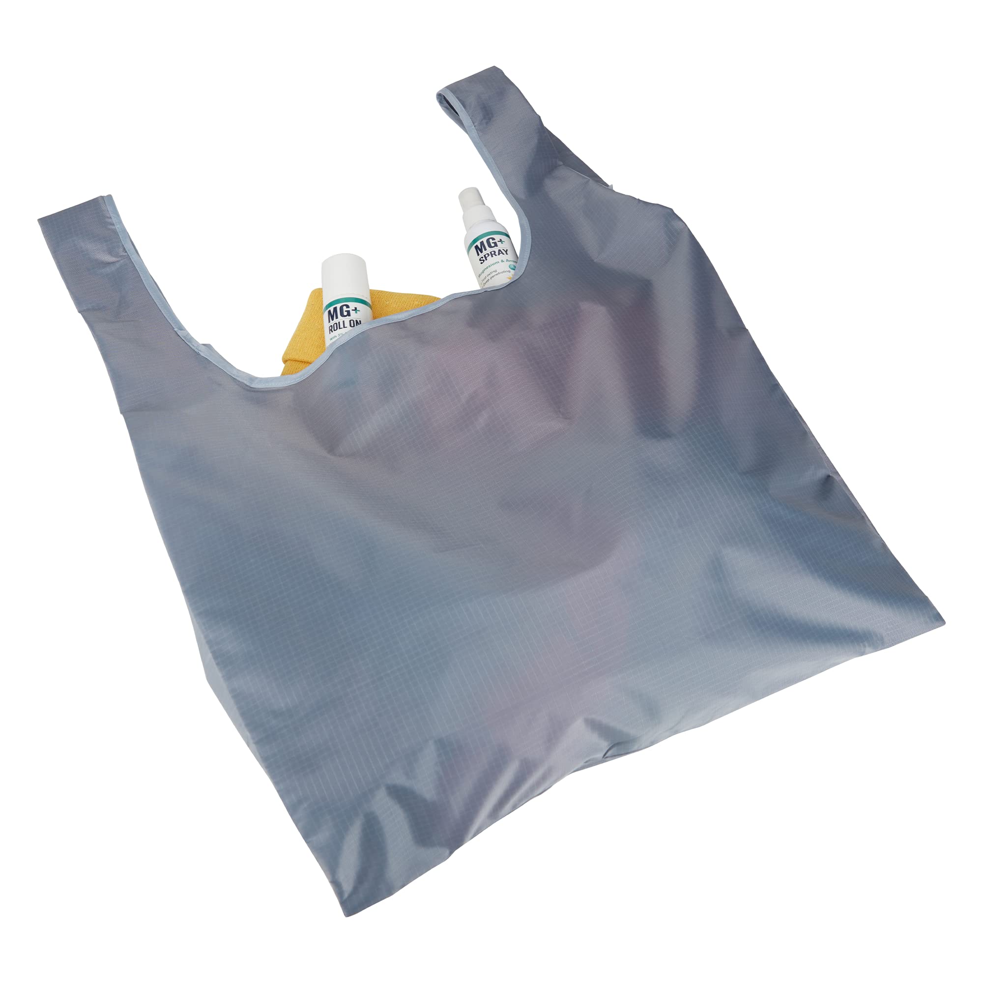 Eco-Friendly MARS WELLNESS Reusable Shopping Bags (17.7” x 27.5”) - Heavy Duty Washable Grocery Tote Bags Holds 50 lbs - Durable Polyester Reusable Bags for Groceries, Farmers Market & Beach Trips