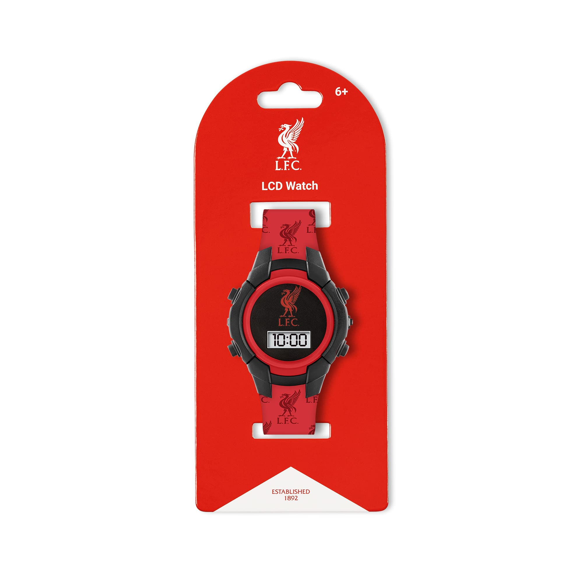 Liverpool FC Boys Watch - Digital Quartz with Silicone Strap for School & Sports