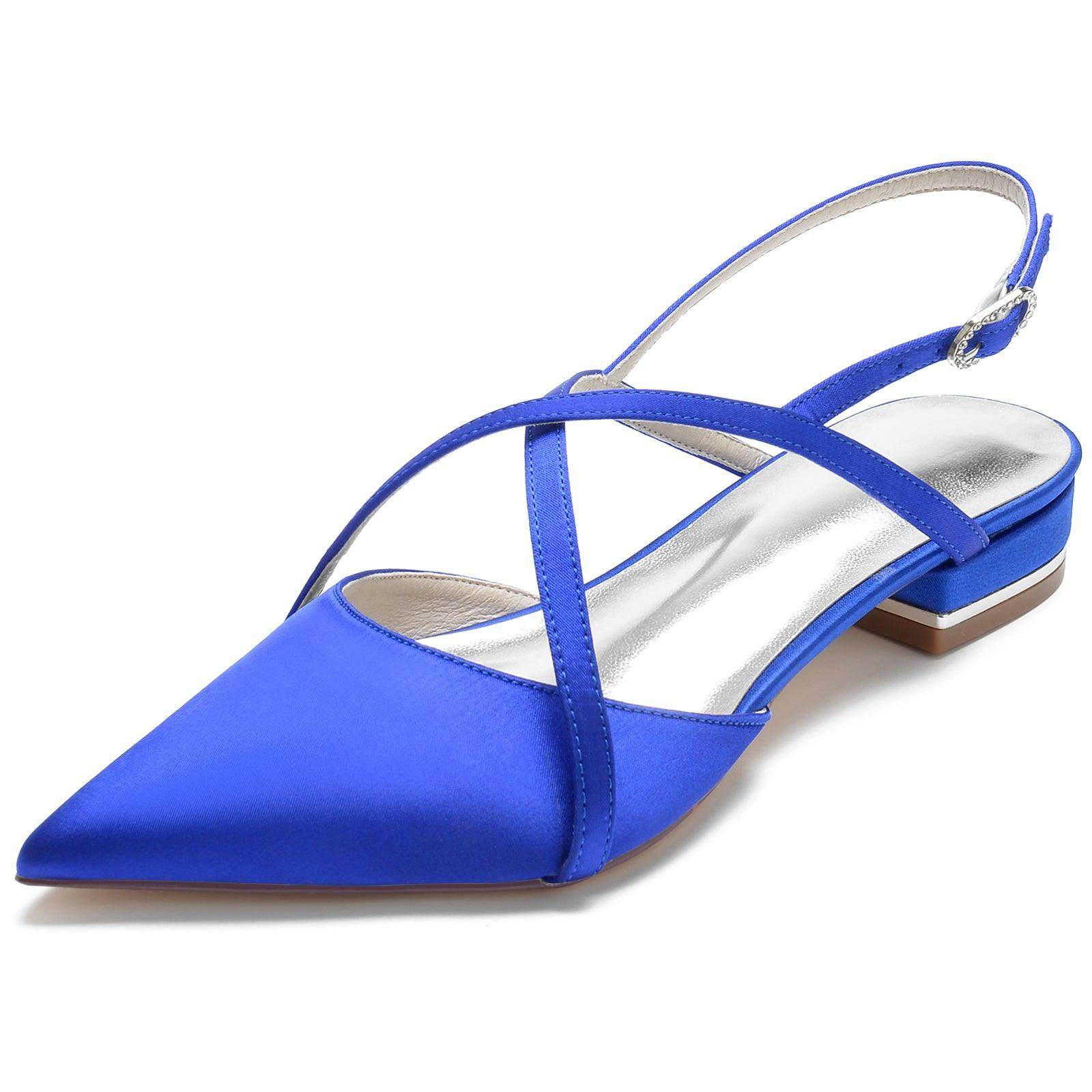 Flat Heel 2.5cm Silk-Like Comfortable Women's Shoes CK0252 - Perfect for Office, Wedding & Casual Wear
