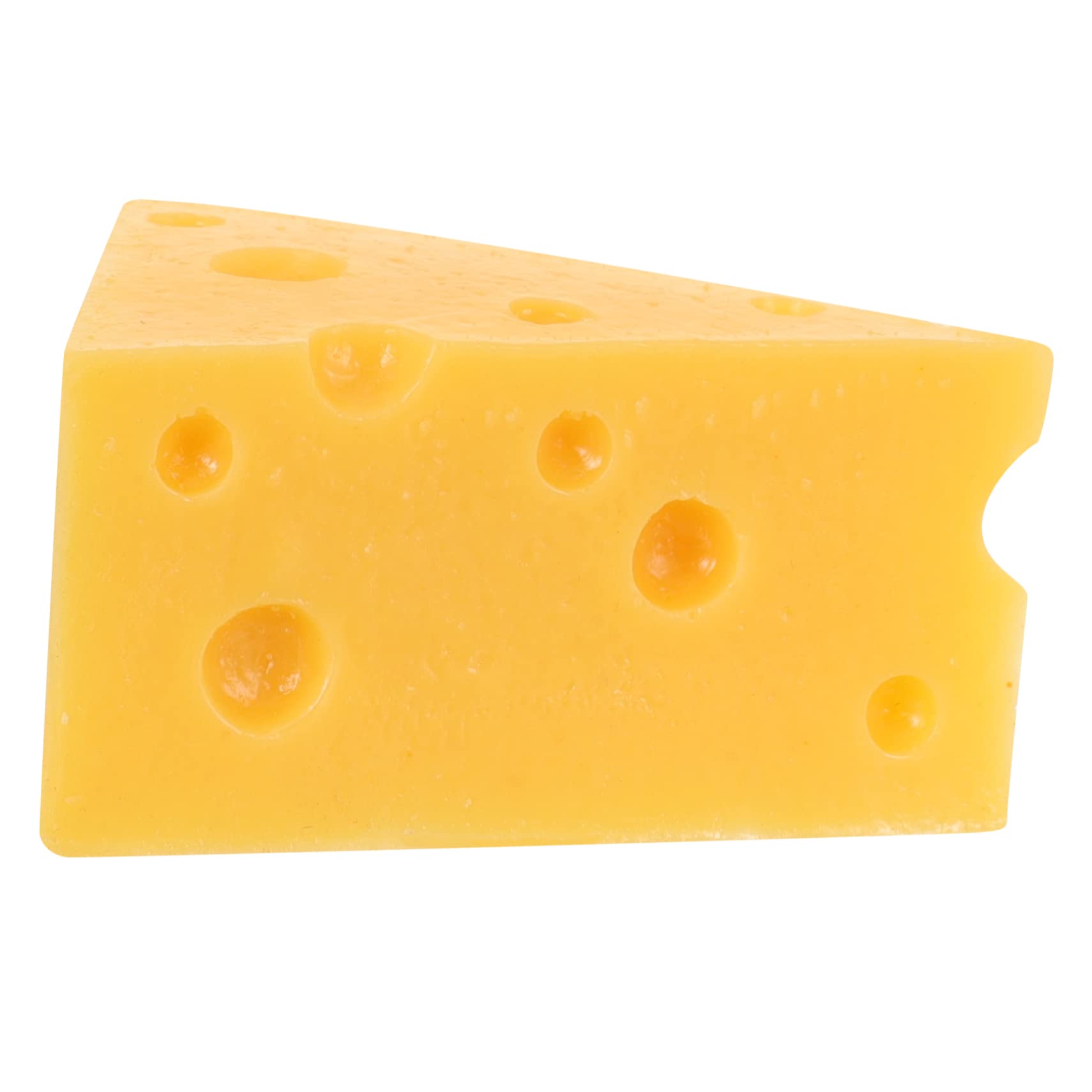 Mobestech 4pcs Realistic Simulation Cheese Model - Fake Cheese Toys for Kids, Pretend Play Food, Cake Display Prop, Artificial Dessert Decor, Perfect for Play Kitchen, Party Decor, and Educational Activities