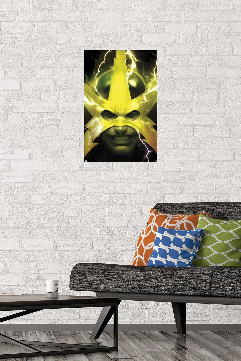 Marvel Comics Electro Web of Spider-Man #2 Premium Wall Poster 22.4x14.7 Inches - Official Licensed Superhero Decor for Bedroom, Game Room & Office - Includes Poster & Mounting Bundle